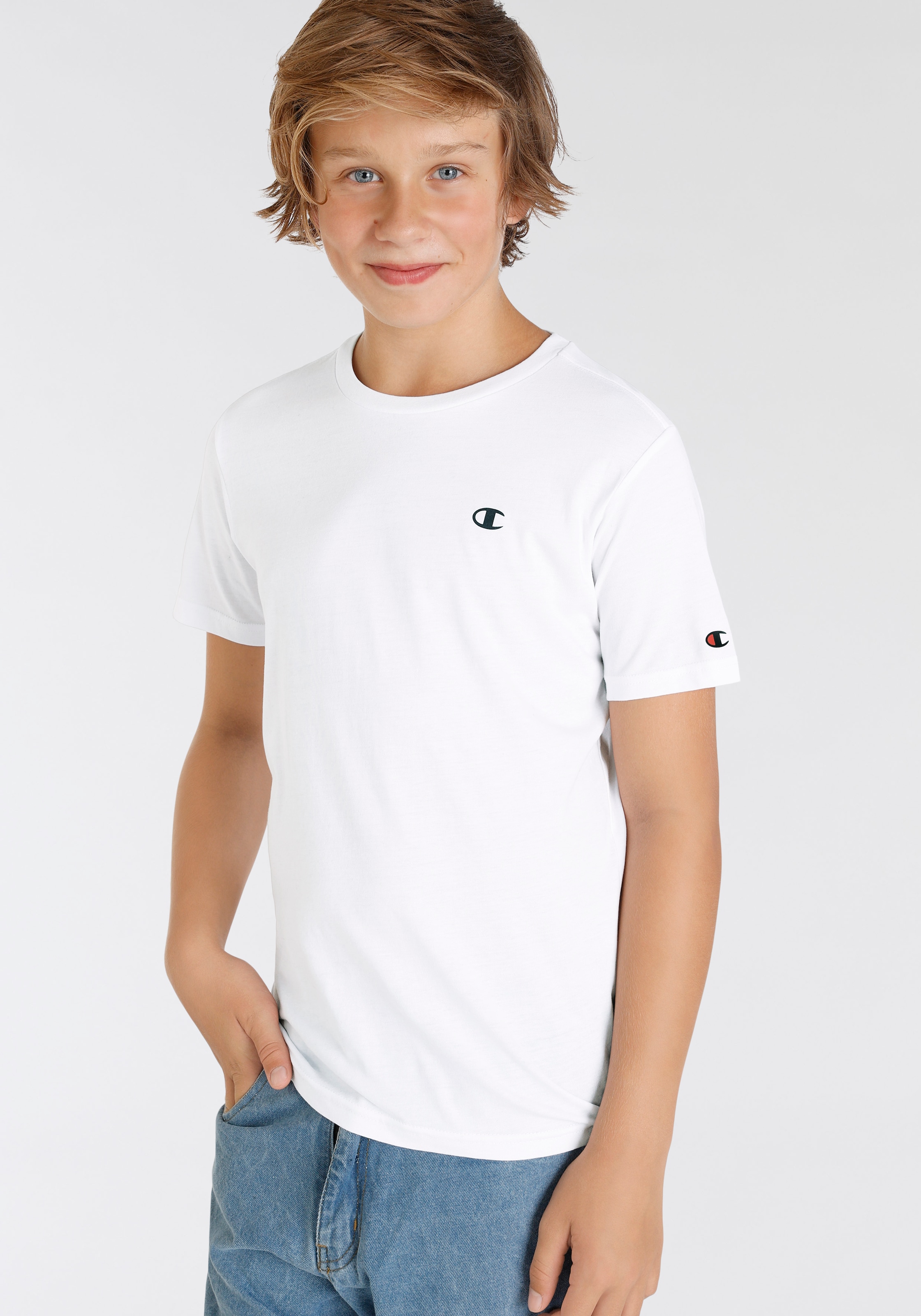 ✵ Champion T-Shirt »Basic 2pack Jelmoli-Versand (Packung, 2 - für Kinder«, Crew-Neck | kaufen tlg.) online