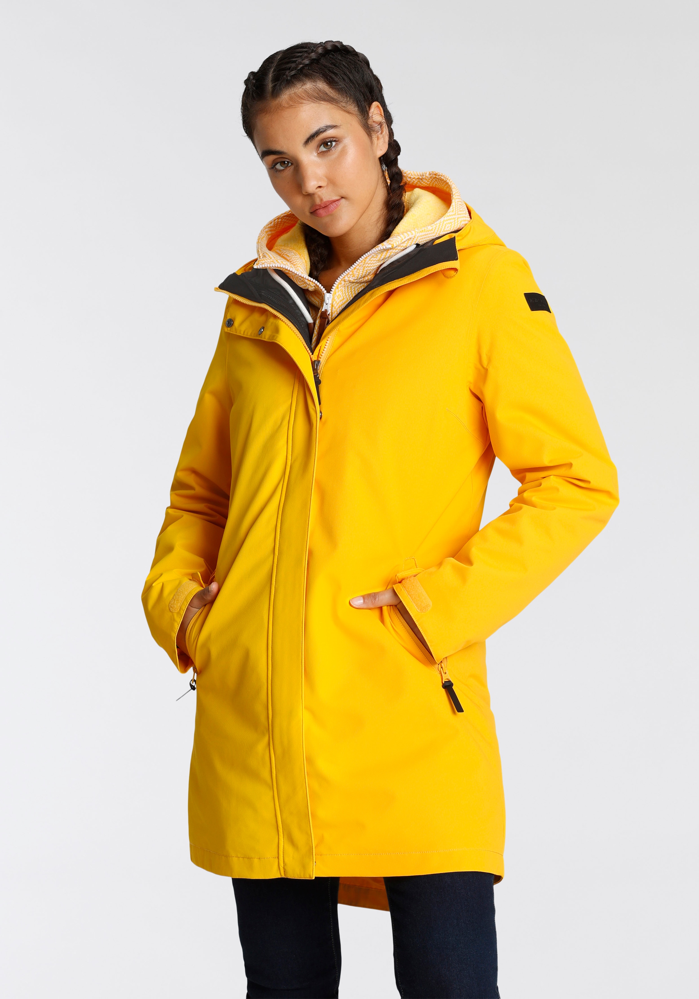 Icepeak 3-in-1-Funktionsparka »PHILIPPSBU« mit Kapuze Winterjacke Wasserdicht, Winddicht & Atmungsaktiv