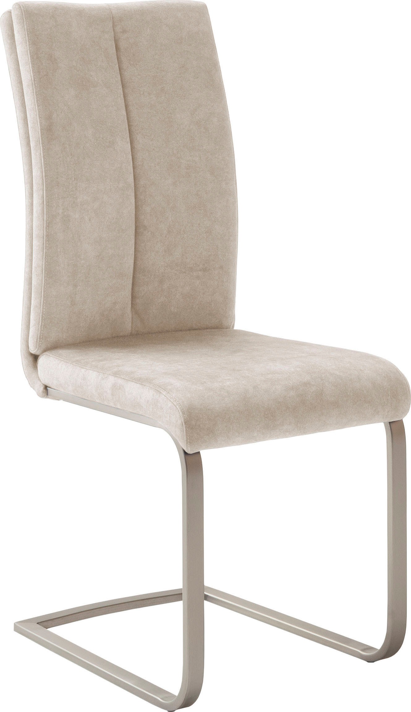 MCA furniture Freischwinger »Hudson Schwingstuhl 4er Set« (Set) 4 Stk.Flachrohr,Vintage-Veloursoptik,mit Griff,belastbar 140 kg