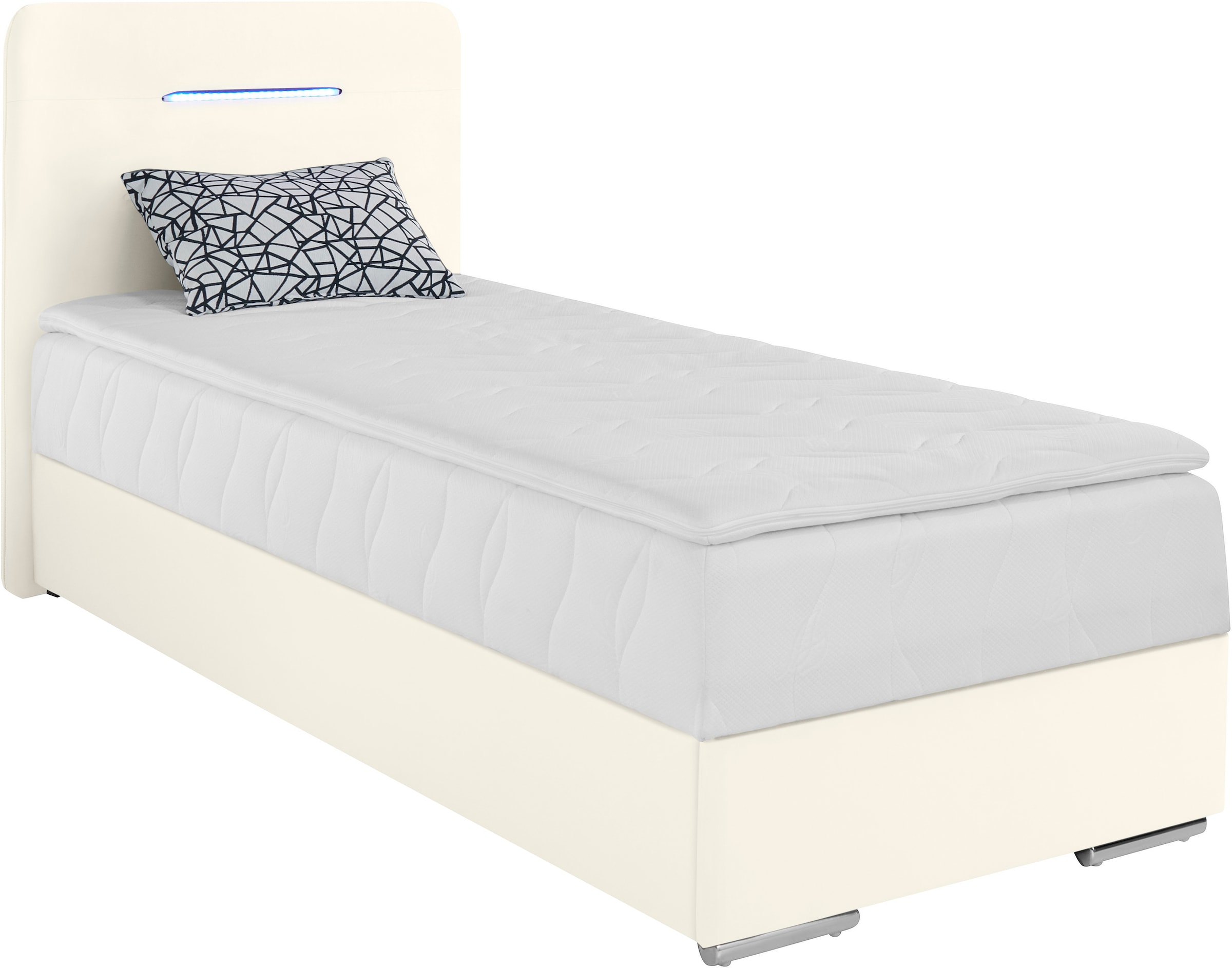 COTTA Boxbett »Lighstar«, inklusive LED-Beleuchtung, Topper, Bettkasten und Zierkissen