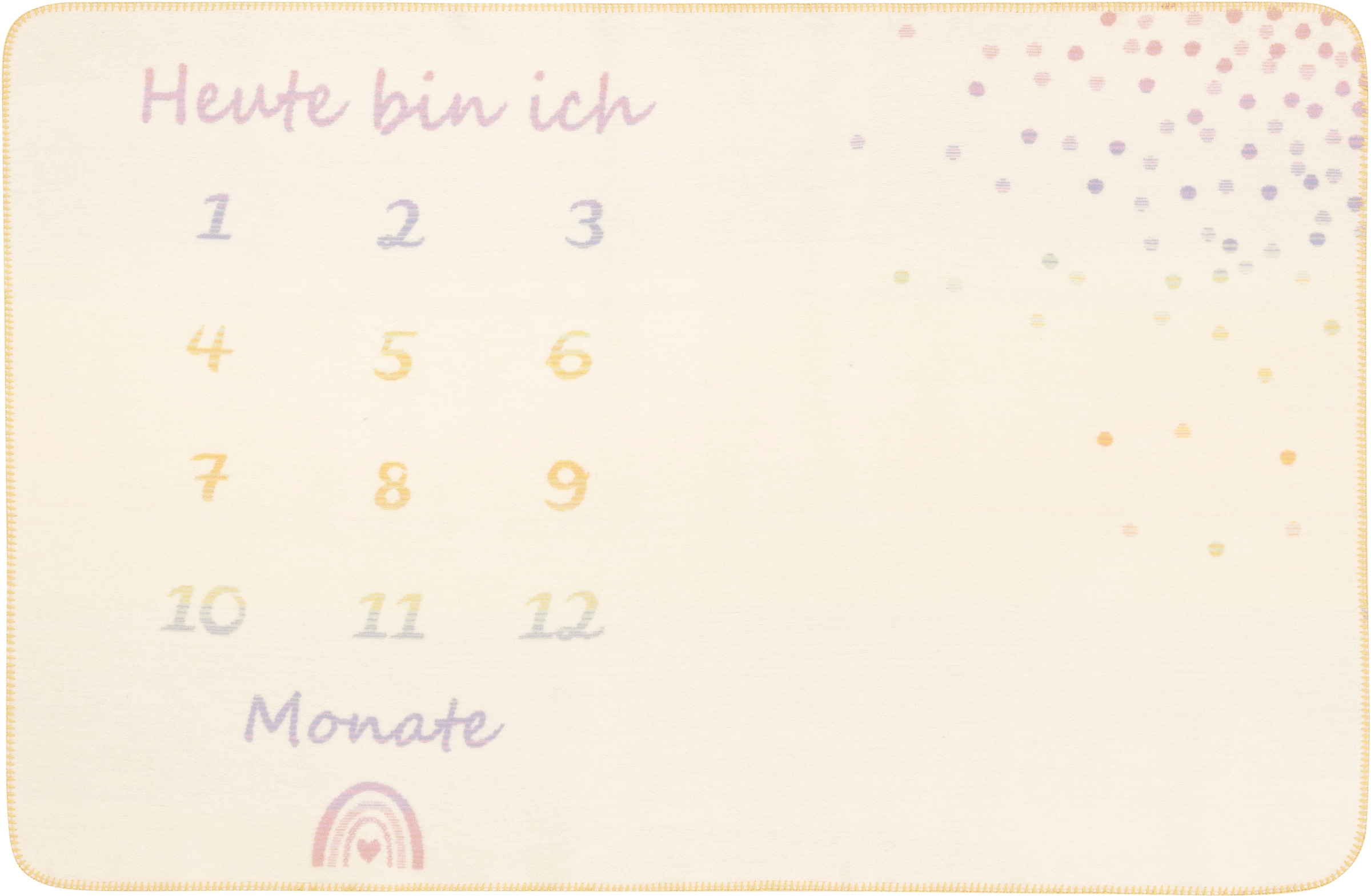 Biederlack Babydecke »Babydecke Milestone«, Babydecke Milestone, die perfekte Fotodecke