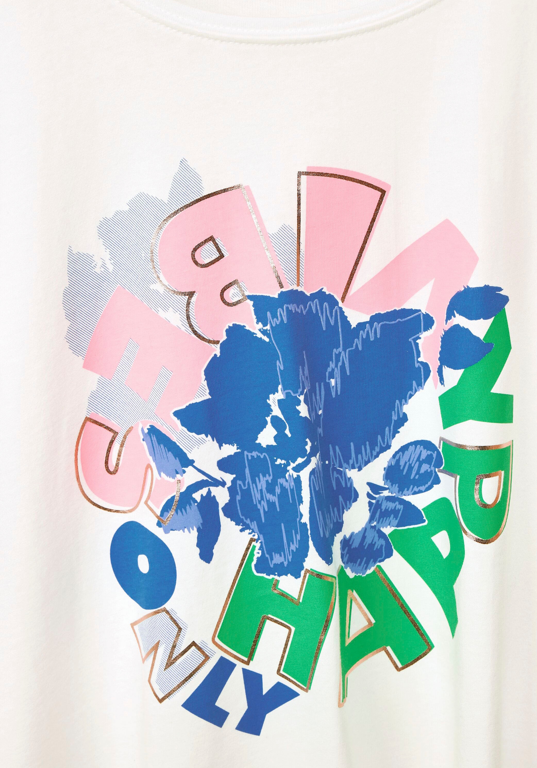 Schweiz Jelmoli-Versand shoppen hüftlangen im bei online Schnitt T-Shirt, Cecil