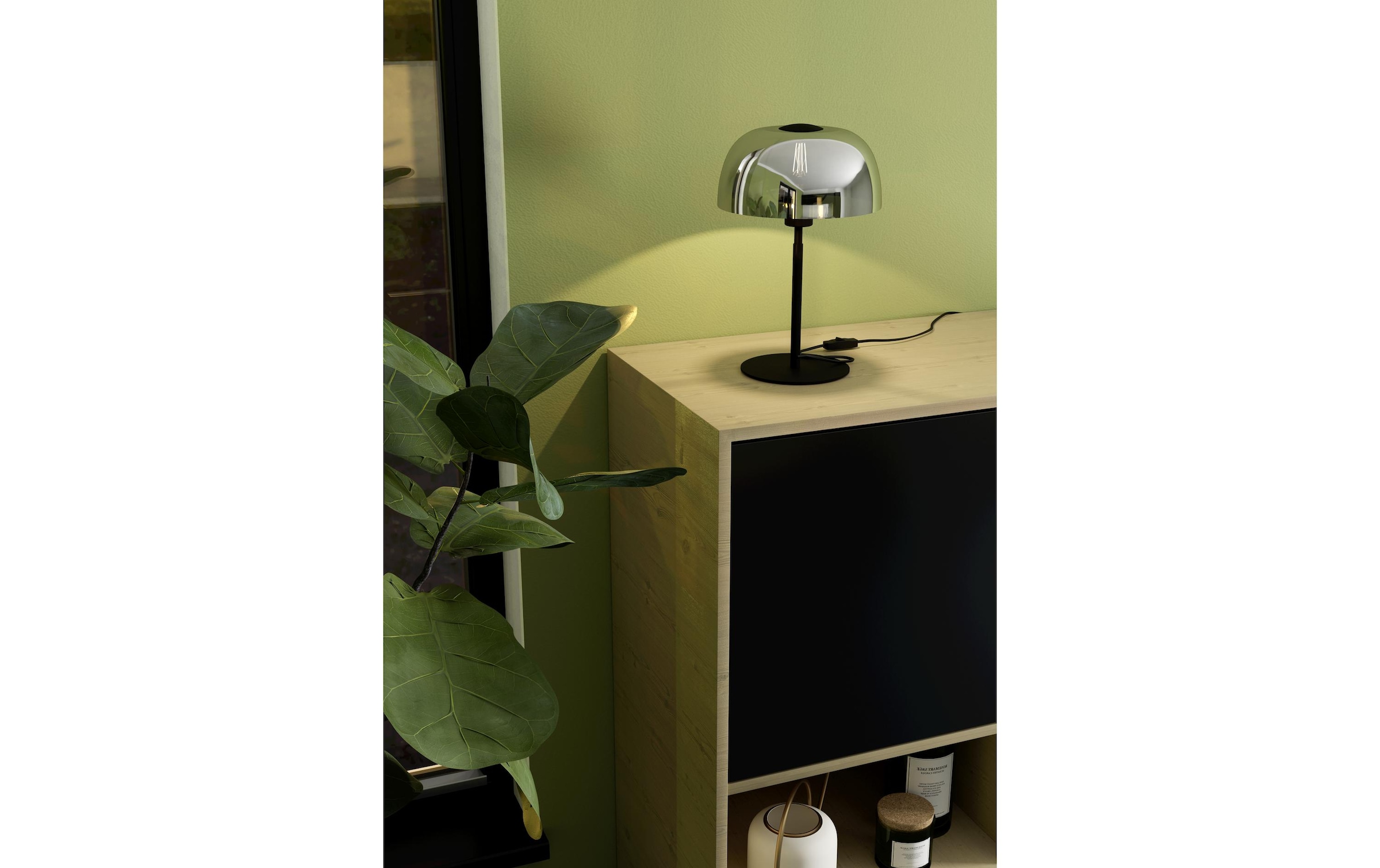 EGLO LED Tischleuchte »SOLO 2 schwarz exkl E27 1x40W«