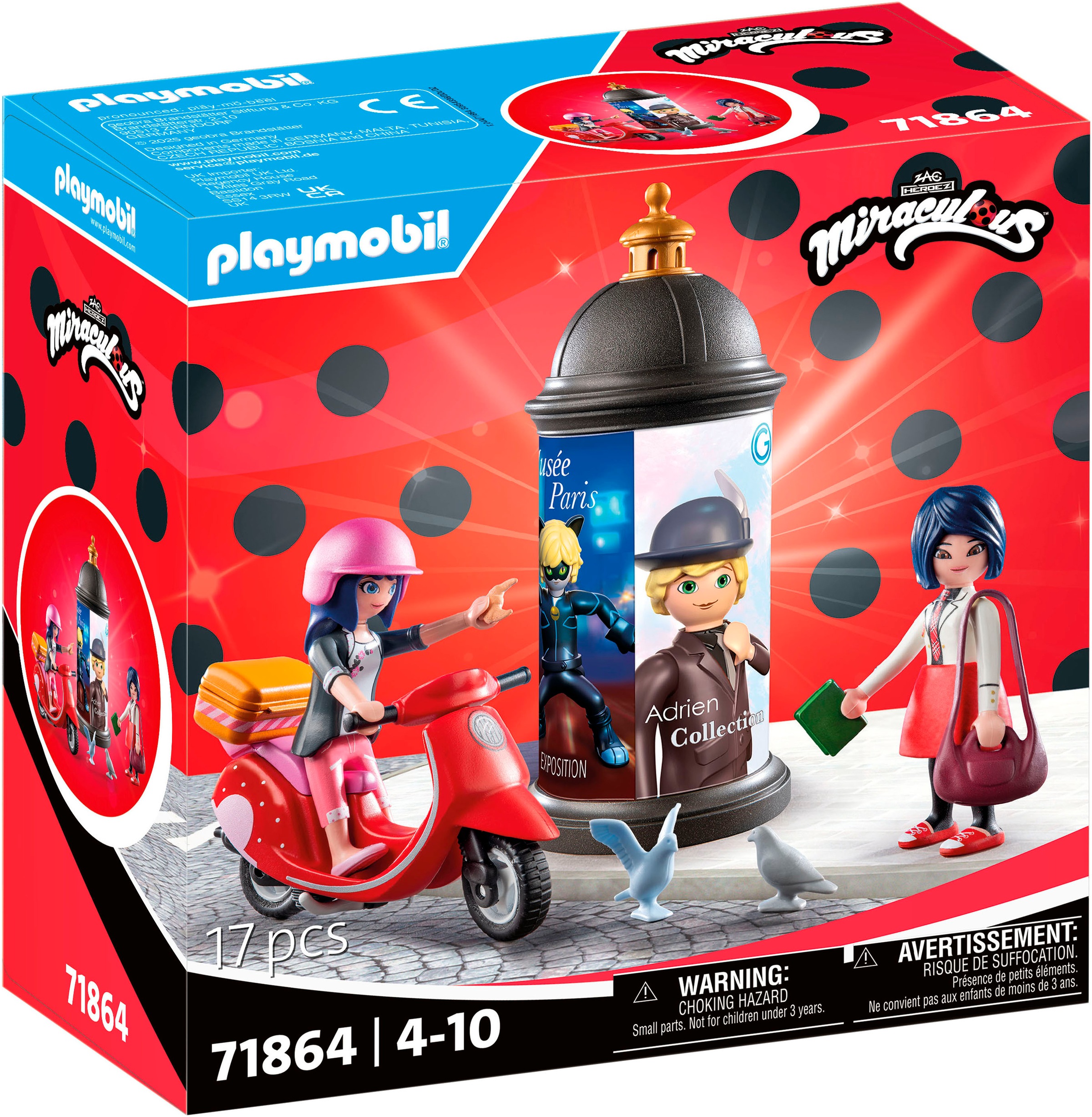 Playmobil Spielbausteine "Miraculous Rollerfahrt durch Paris 71864"