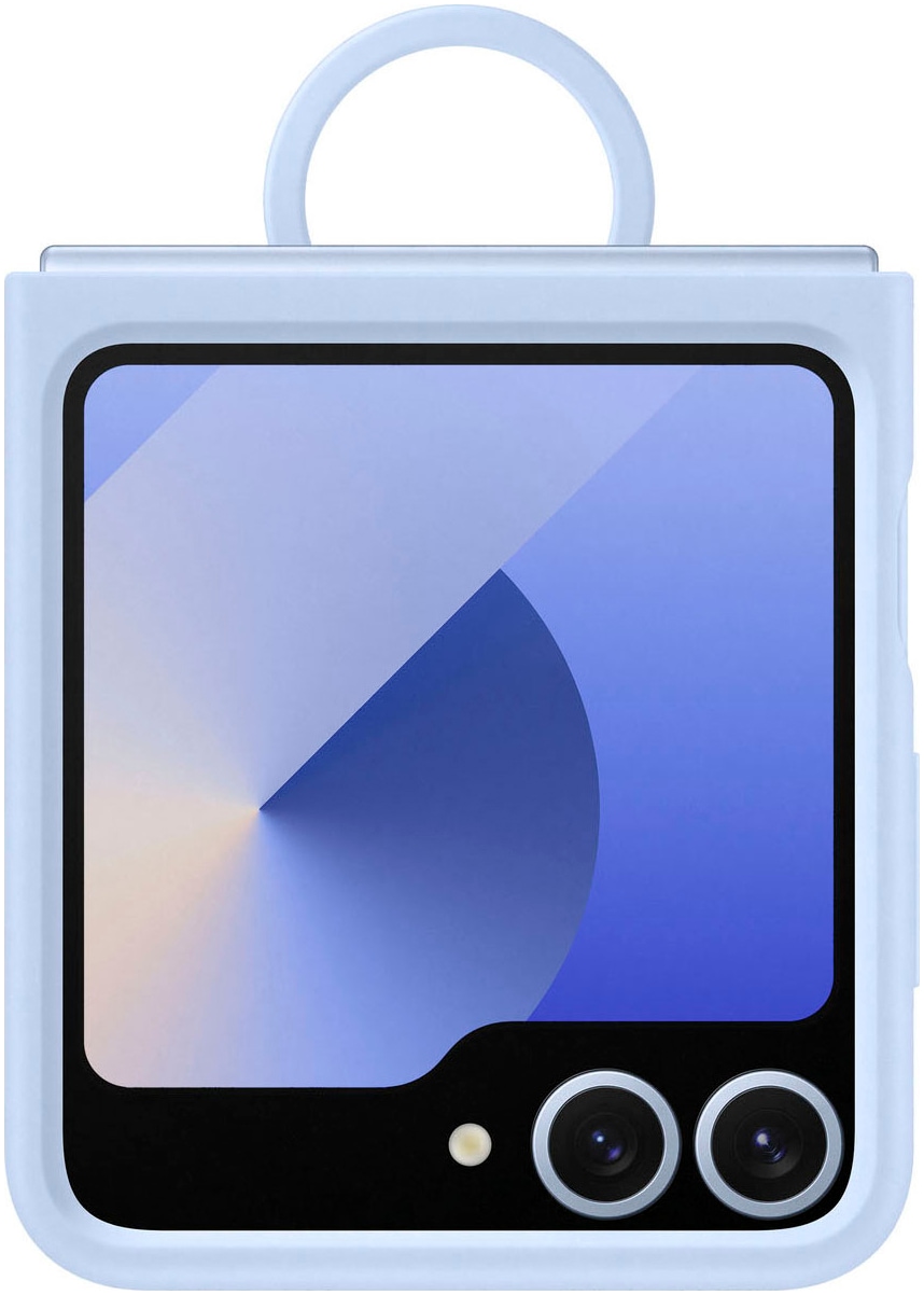 Samsung Backcover »Silicone Case with Ring für Galaxy Flip6«, Backcover, Schutzhülle, Handyschutzhülle, Case, Schutzcase, stossfest