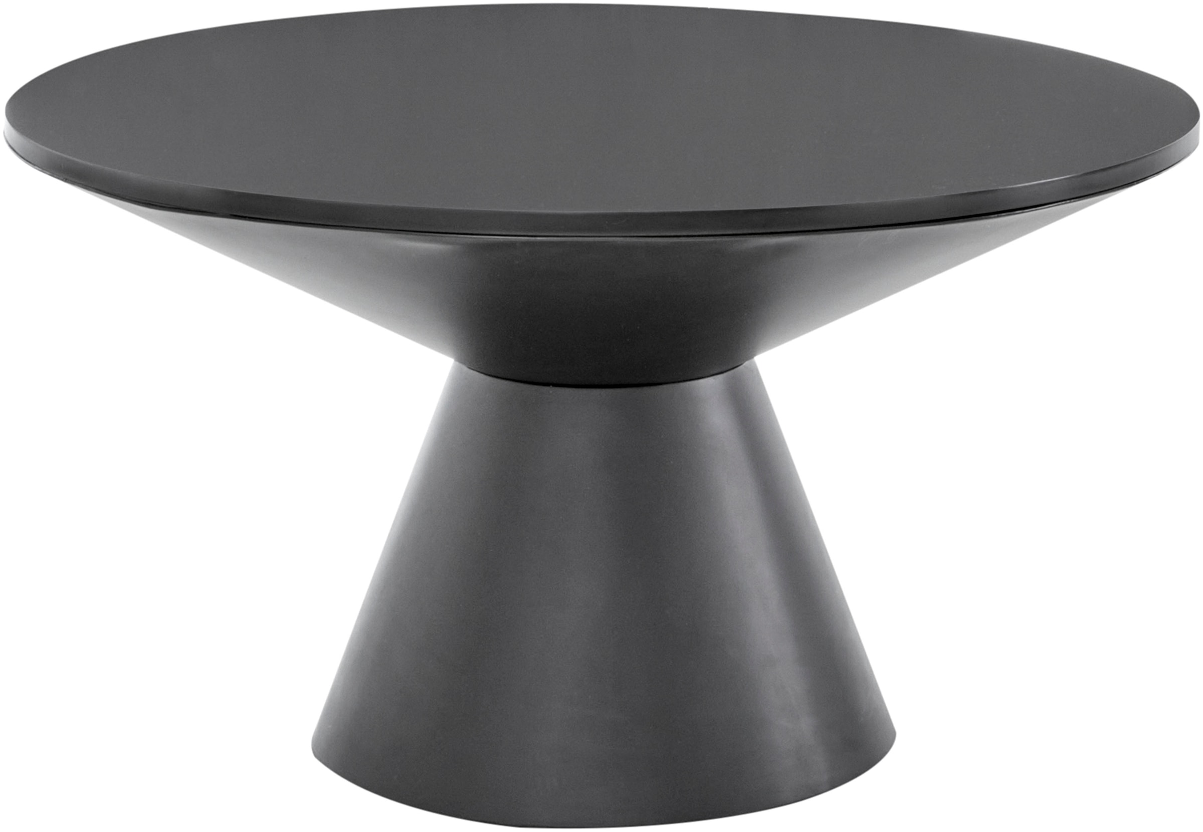 LeGer Home by Lena Gercke Couchtisch »NADYA«, aus schwarzen MDF Holz, zylinderförmiger Fuss