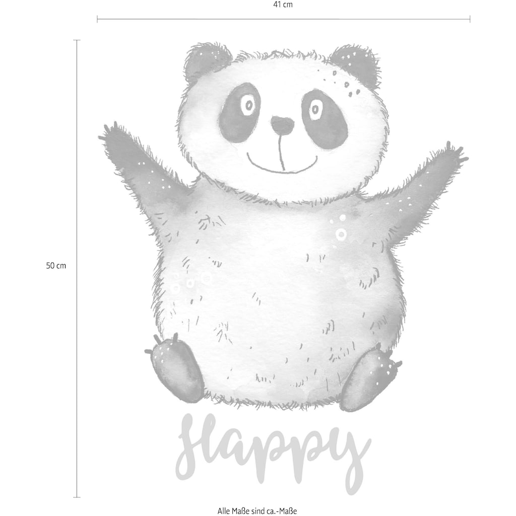 Wall-Art Wandtattoo »Happy Panda«