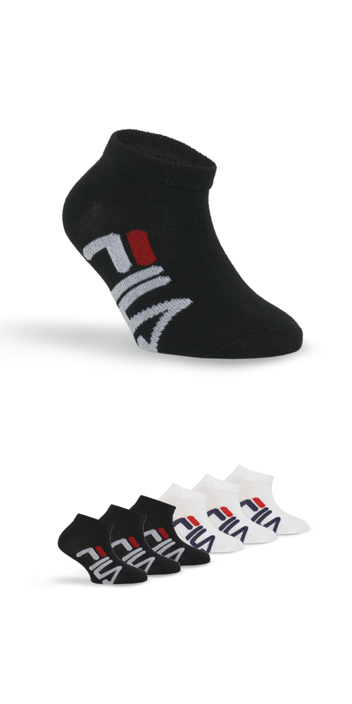 Fila Sneakersocken, (6er Pack), mit Logoschriftzug seitlich