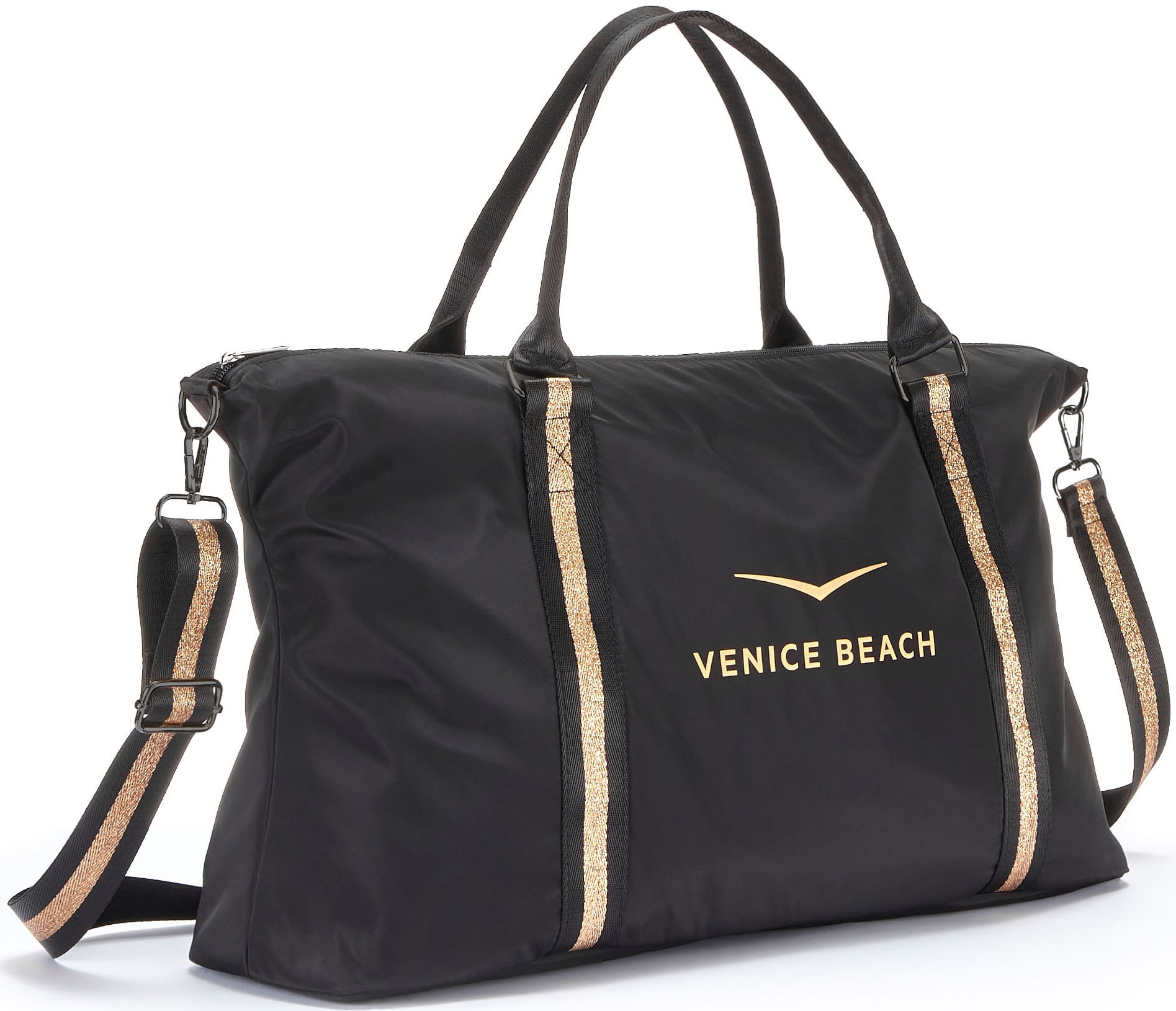 Venice Beach Sporttasche, grosse Umhängetasche, Weekender, Strandtasche mit Druck VEGAN