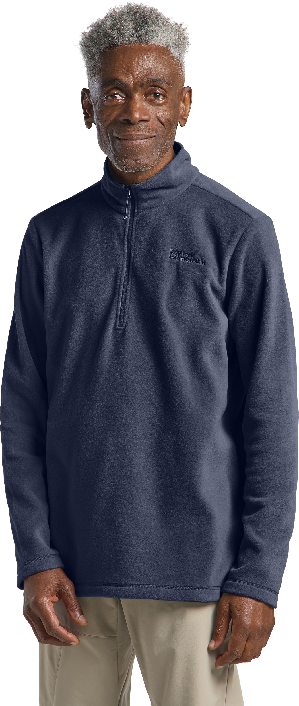 Jack Wolfskin Fleecepullover »TAUNUS HZ M«, aus recyceltem Polyester, atmungsaktiv