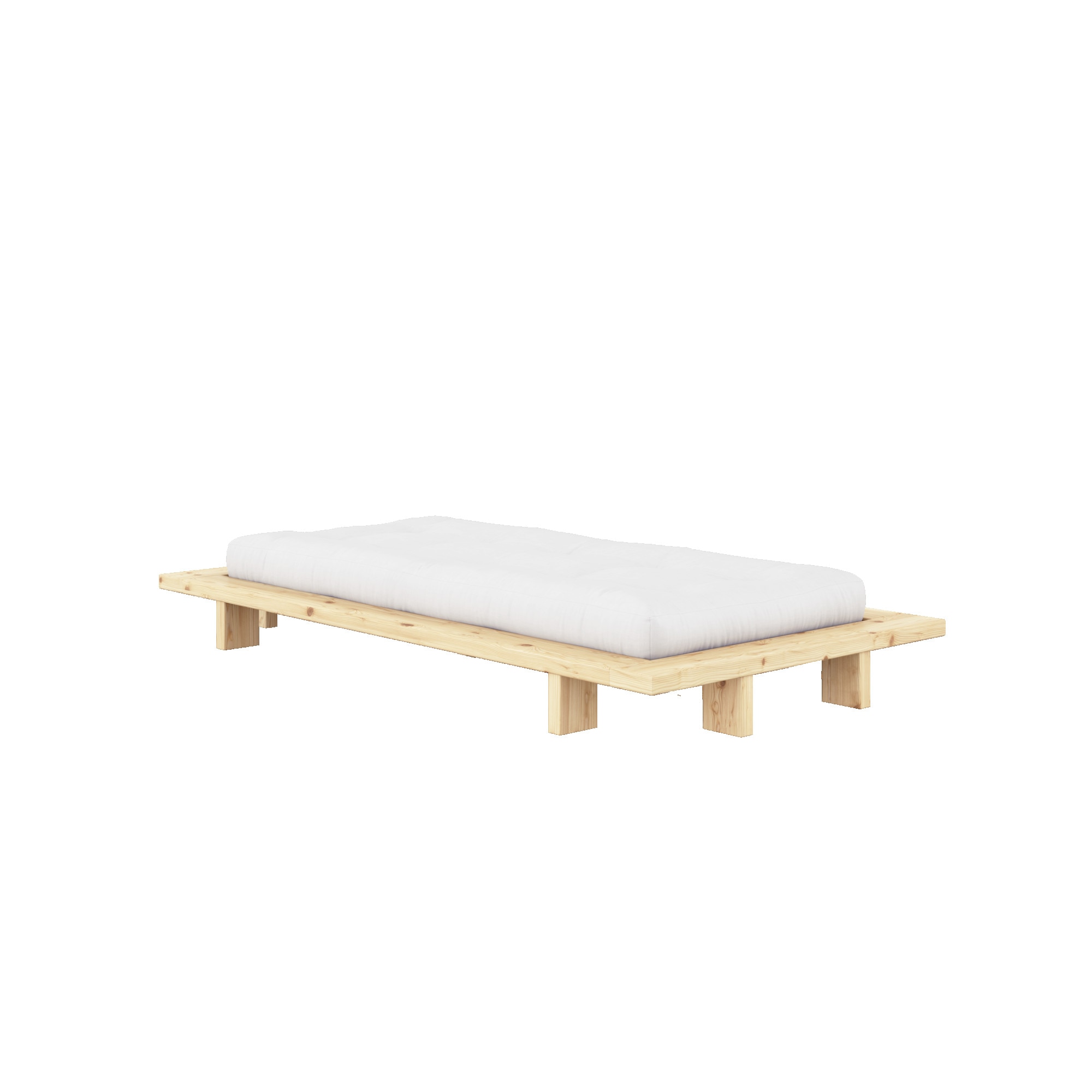 Karup Design Bettgestell »Bettgestell JAPAN BED Futonbett aus FSC®-zertifiziertem Massivholz«, (Mit Lattenrost), zeitlos, bequem & in mehreren Farben und Grössen erhältlich.