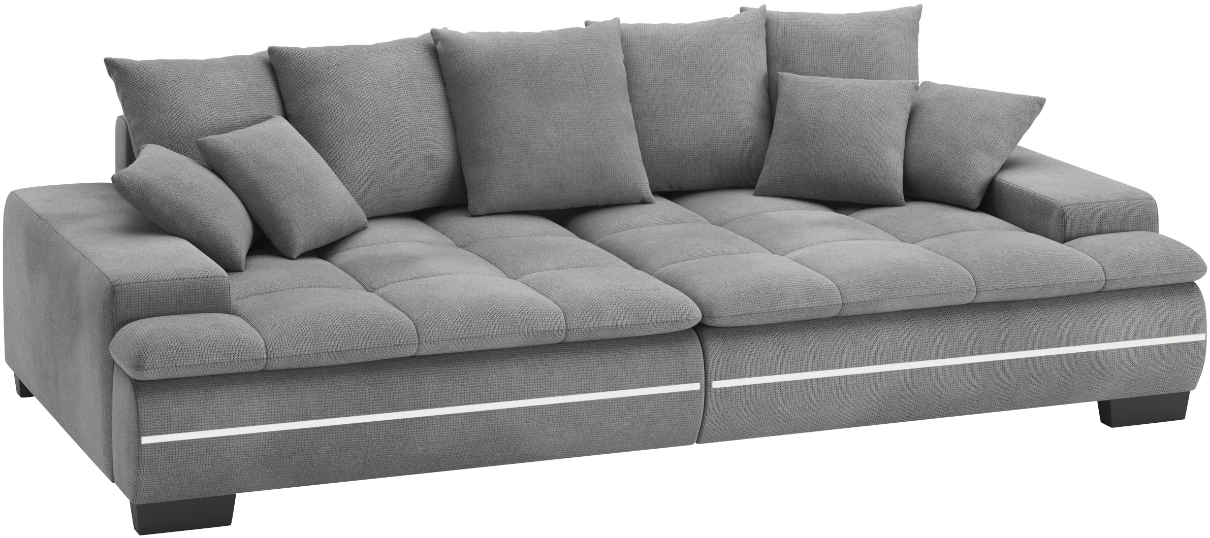 Mr. Couch Big-Sofa »Haiti II RGB-LED«, RGB-LED Beleuchtung, mit Handwerklich gearbeiteter Komfort-Steppung