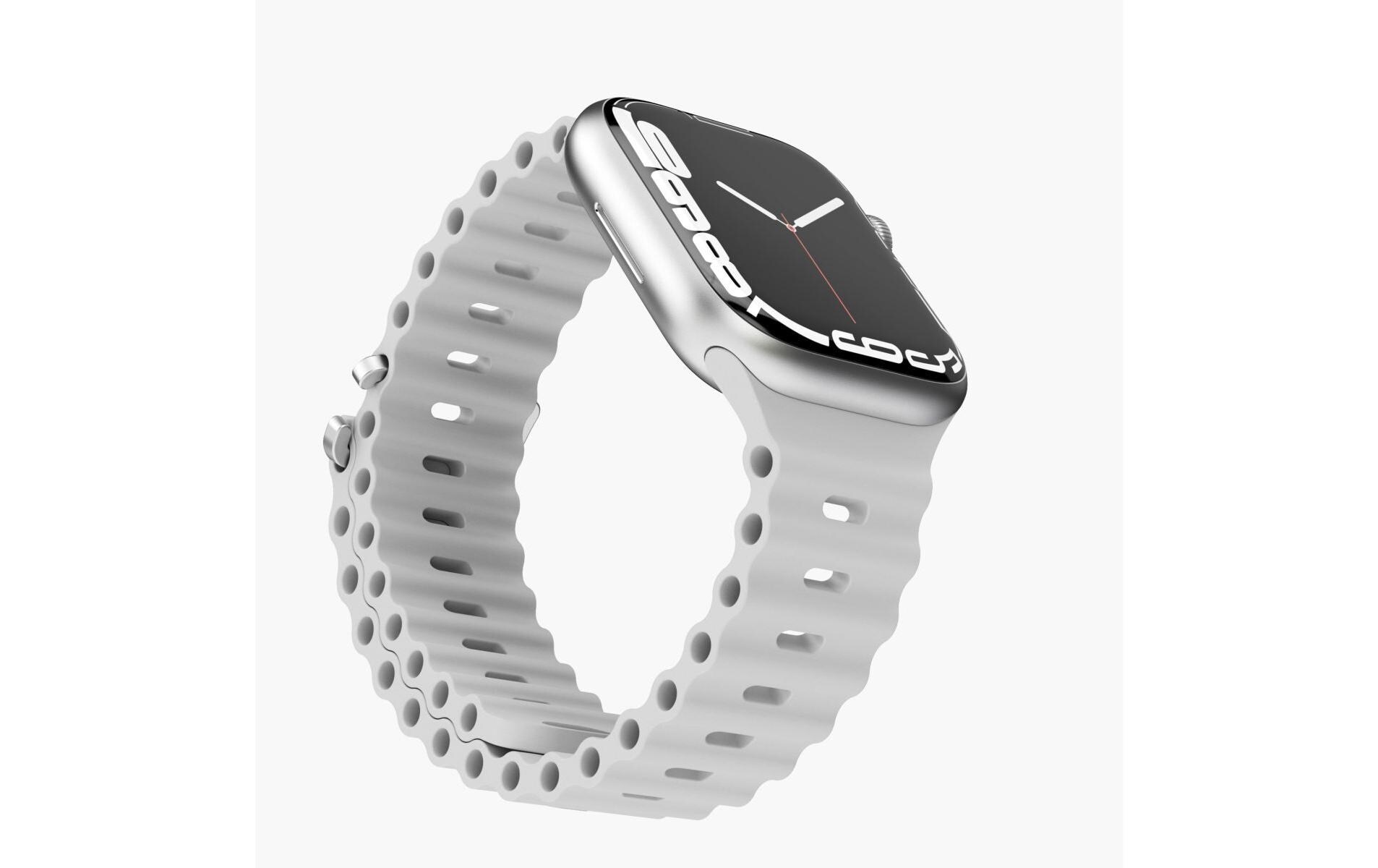 VONMÄHLEN Uhrenarmband »Band Apple Watch 42/44/45/49 mm Light Gray«