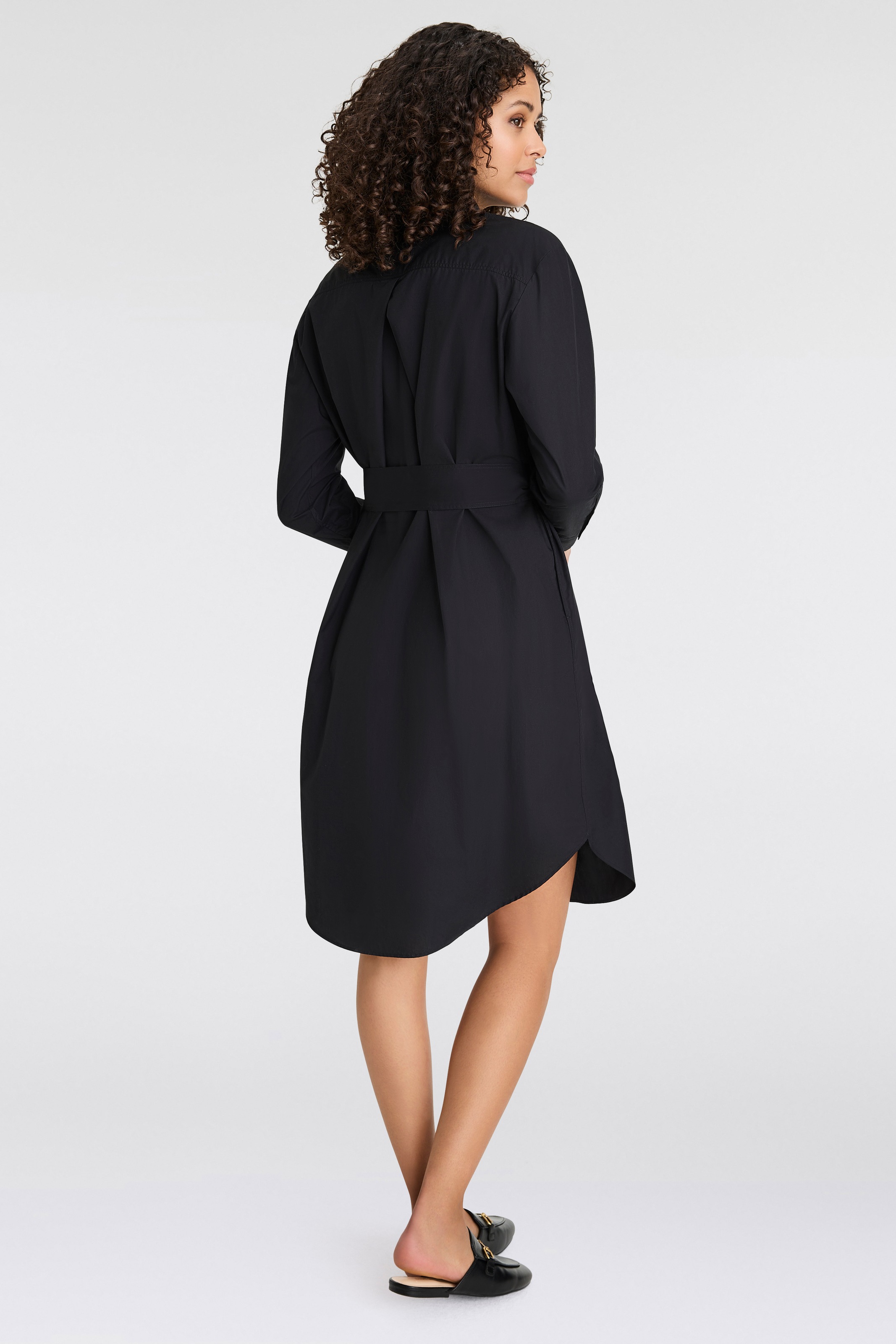 BOSS ORANGE Blusenkleid »Delegant Premium Damenmode«, mit Taillengürtel