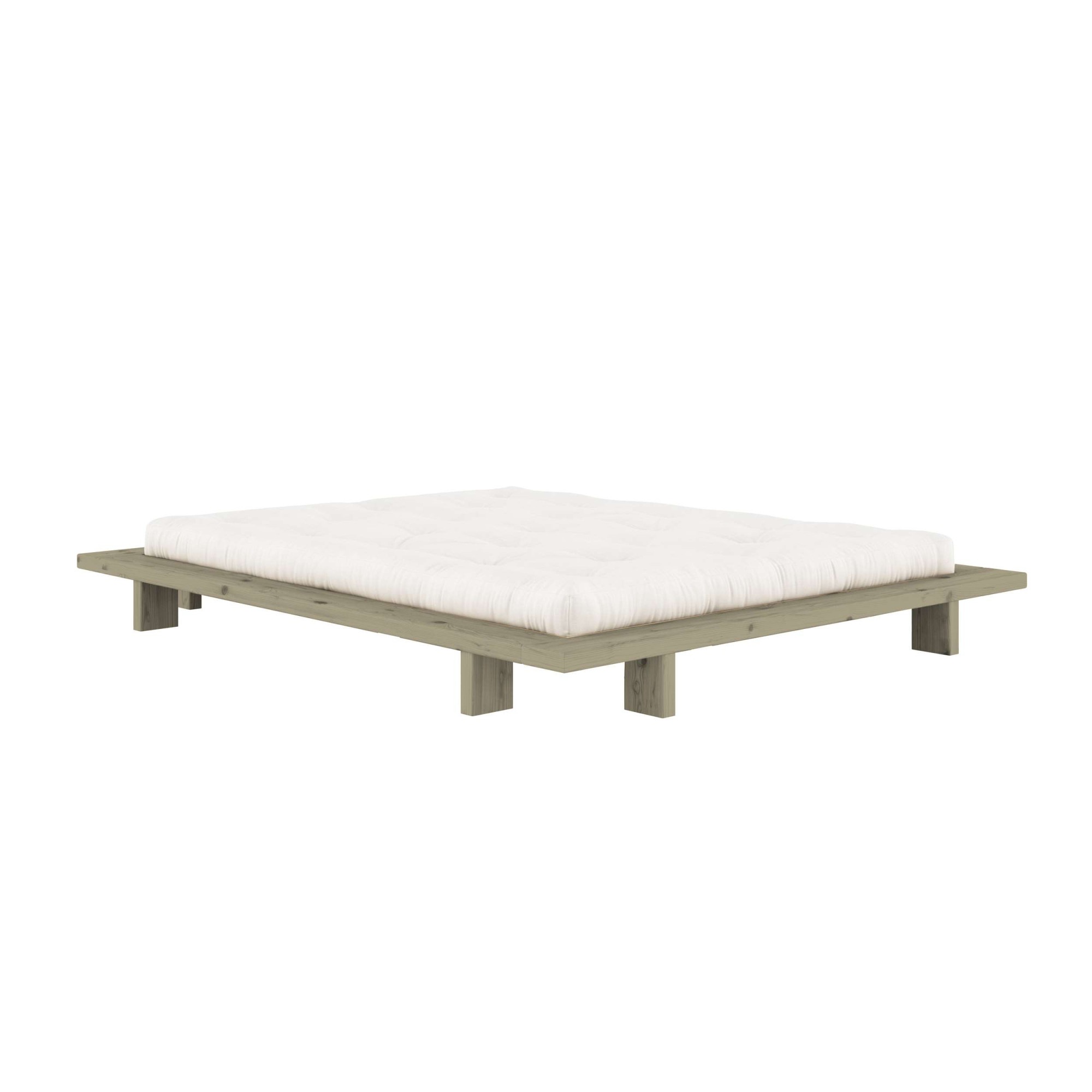 Karup Design Futonbett "Bettgestell JAPAN BED Futonbett aus FSC-zertifiziertem Massivholz" Mit Lattenrost, zeitlos, bequem & in mehreren Farben und Größen erhältlich