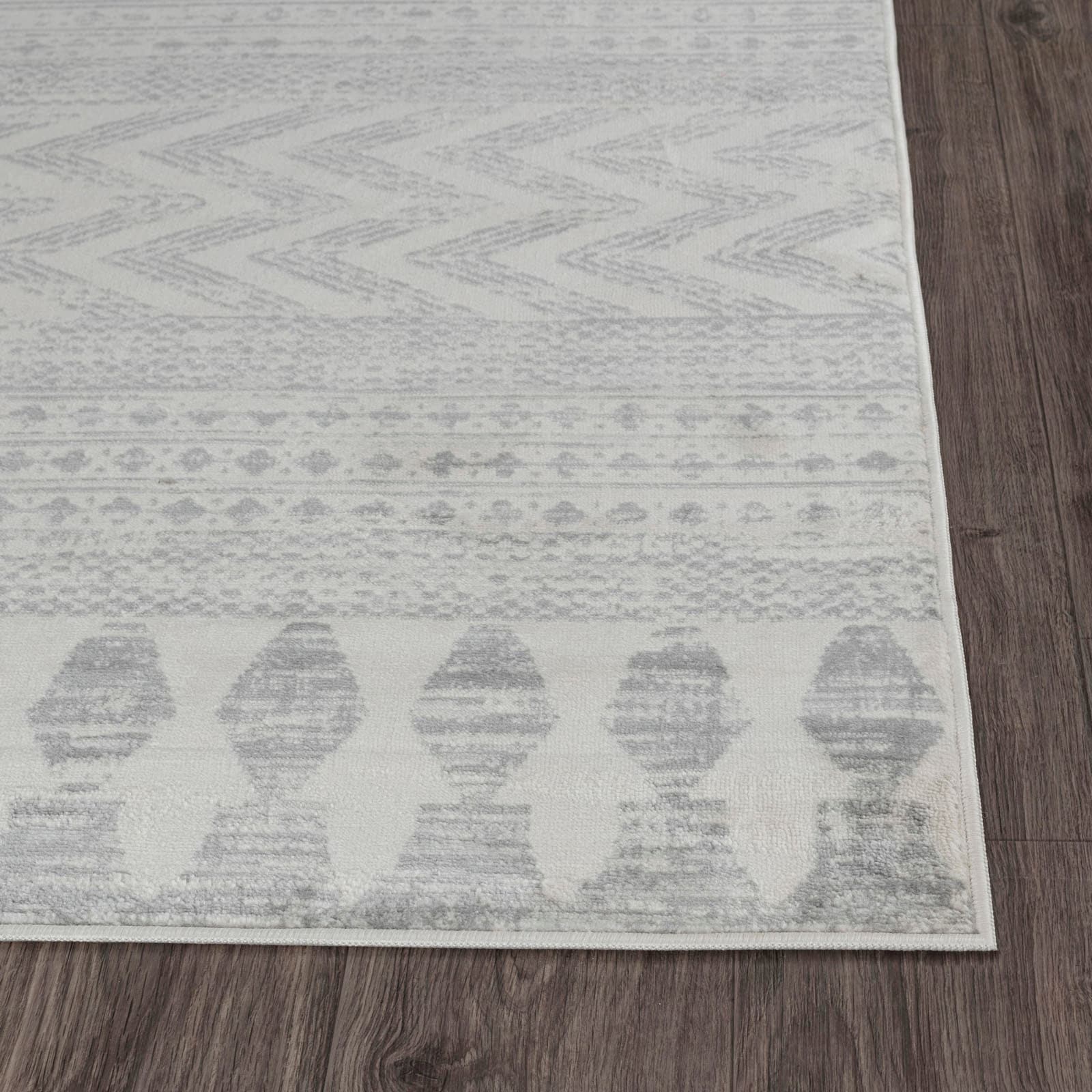 Livabliss Teppich »MYKONOS«, rechteckig, 8 mm Höhe, Skandi Design, Modern Boho Kurzflor Wohnzimmerteppich, Schlafzimmer