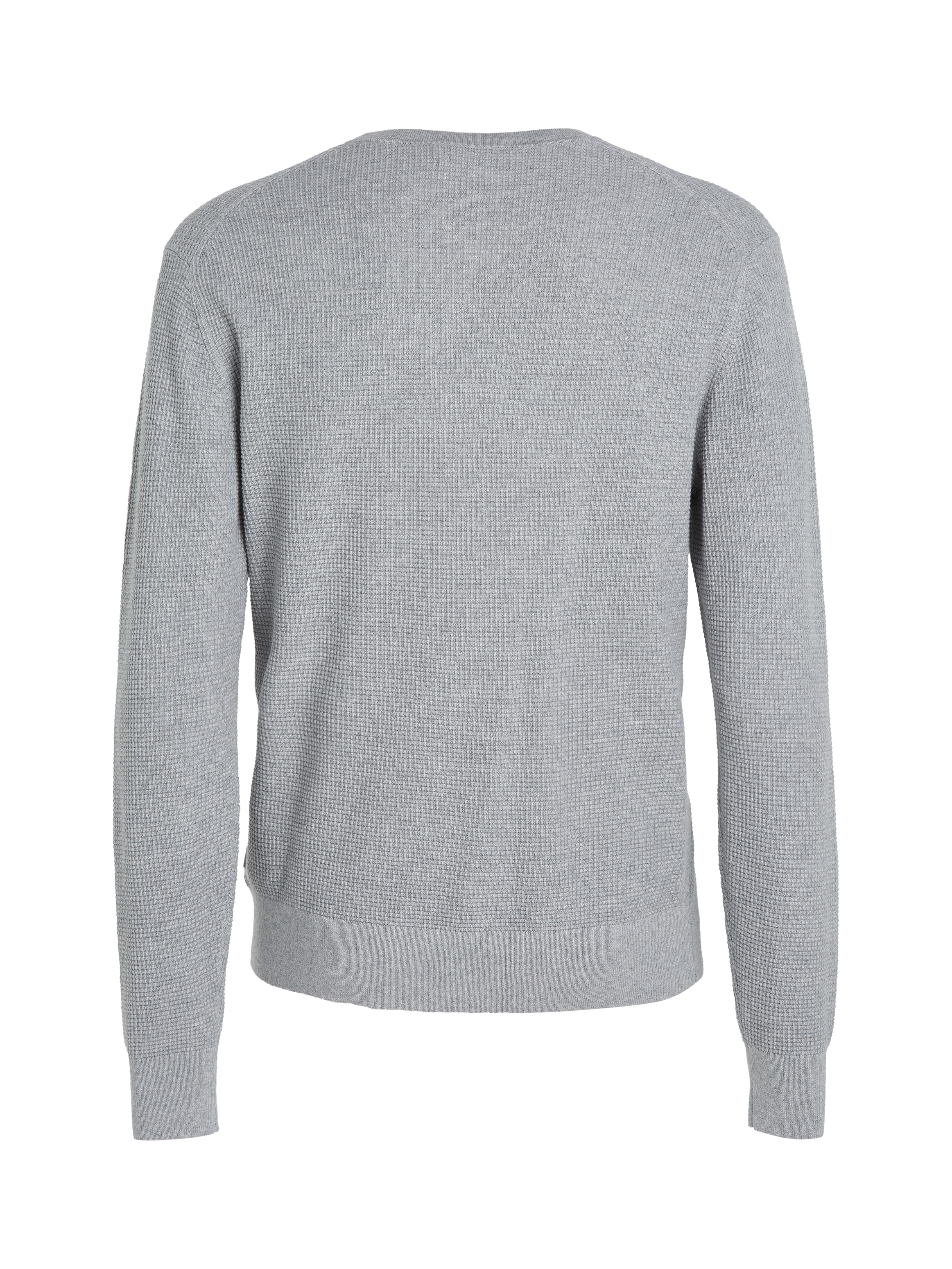 Calvin Klein Rundhalspullover »WAFFLE STRUCTURE SWEATER«, mit Markenlabel