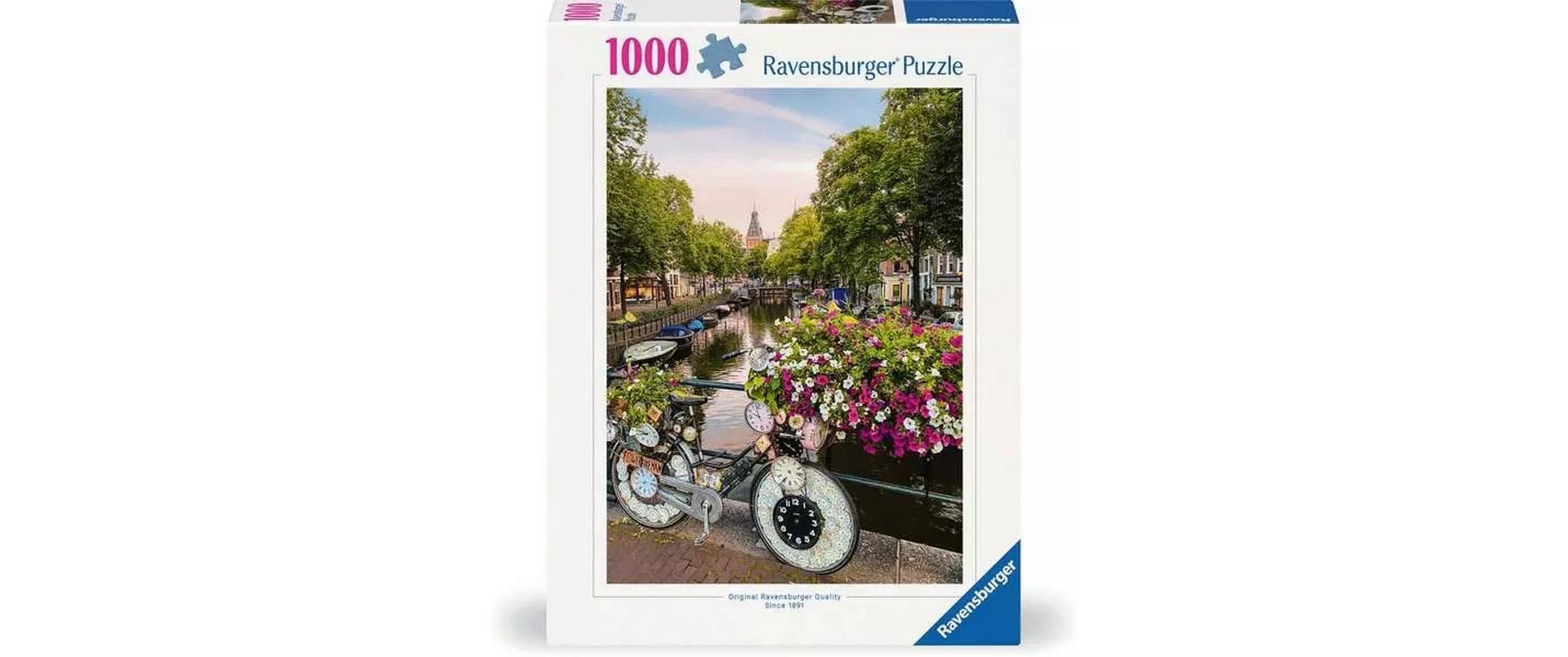 Ravensburger Puzzle »Fahrrad und Blumen in Amsterdam 1000 Teile«