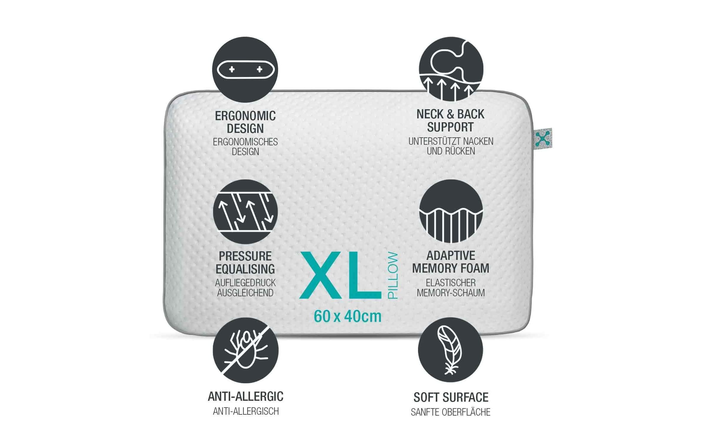smartsleep Nackenkissen »Comfort XL«