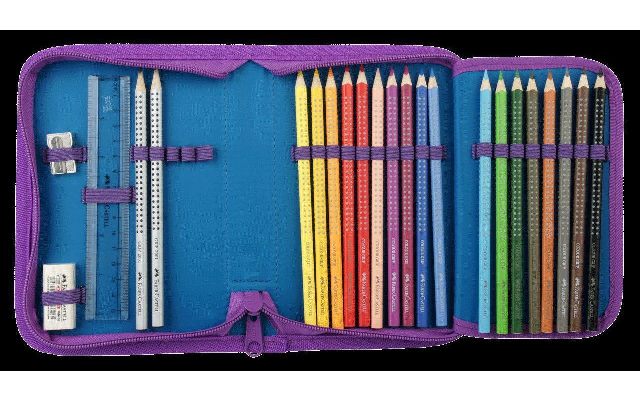 Funki Schulranzen »Blume, Vogel«, Inhalt: Schulrucksack, Schüleretui gefüllt mit Faber-Castell-Produkten