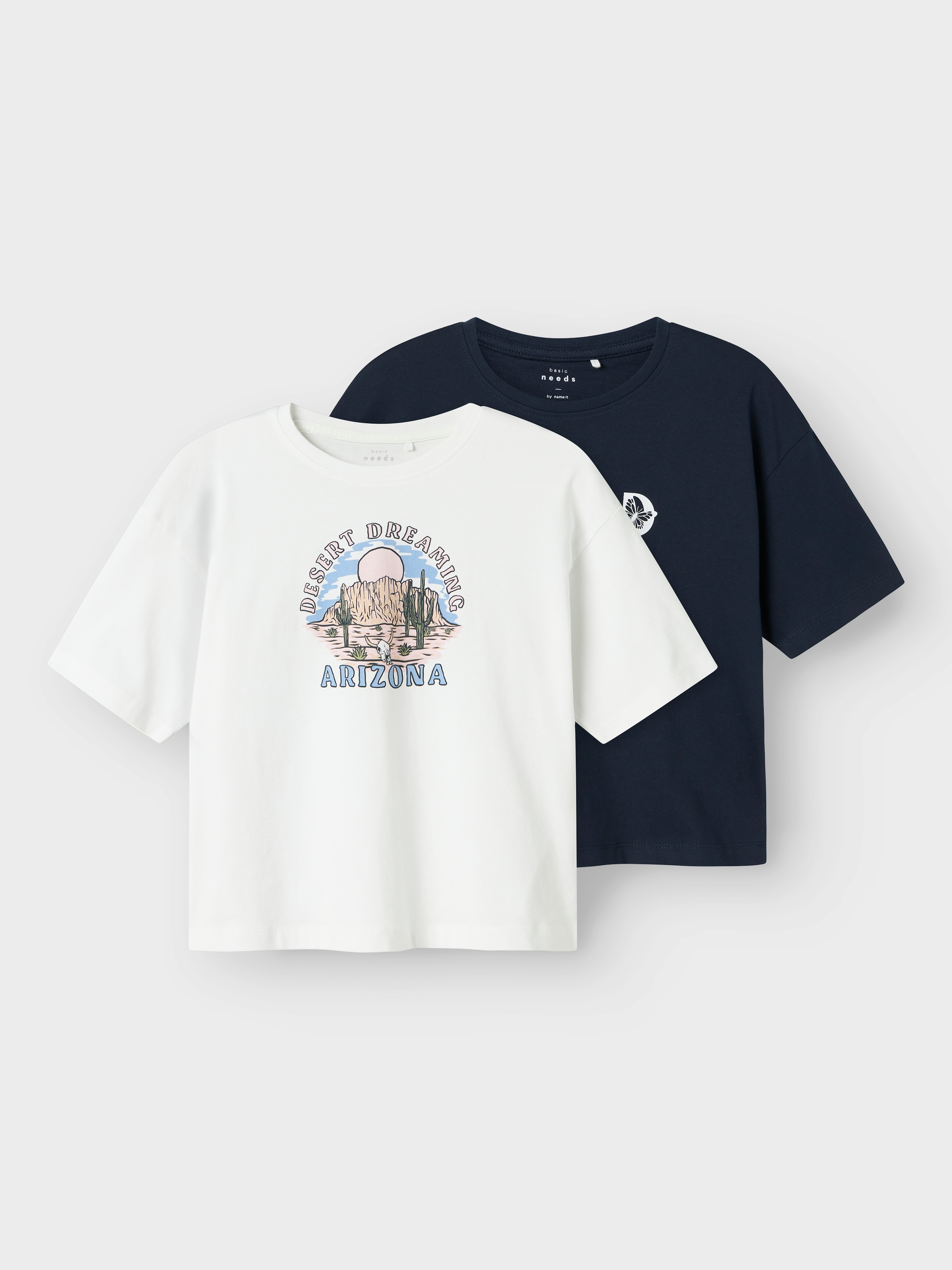 Name It Kurzarmshirt »NKFVEEN 2P SS RLX TOP« Packung, 2 Stk.