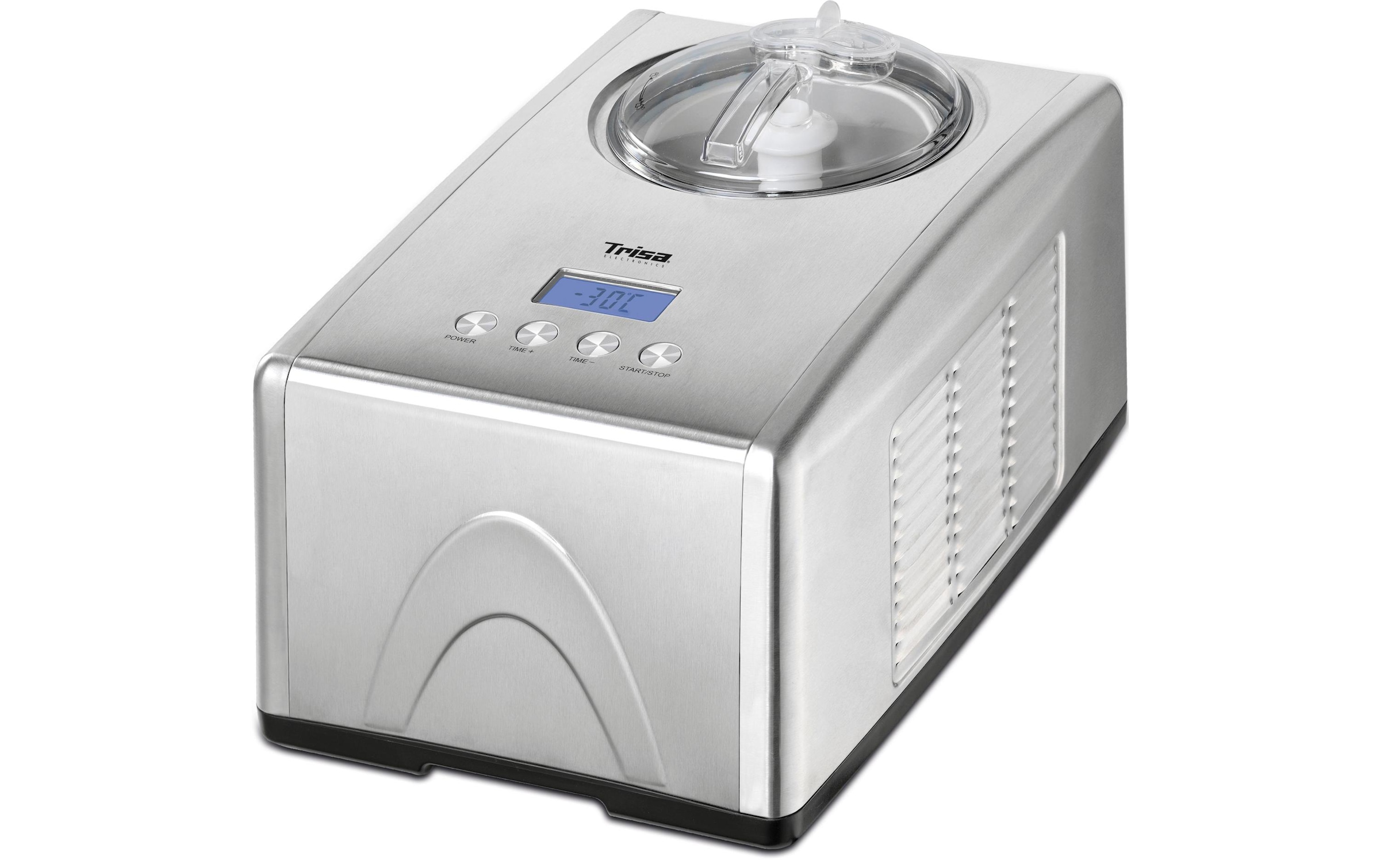 Trisa Eismaschine »La Crèmeria 1.5 l, Silber« 2,5 l 180 W Geeignet für: Glace. Inkl. Rezeptbuch