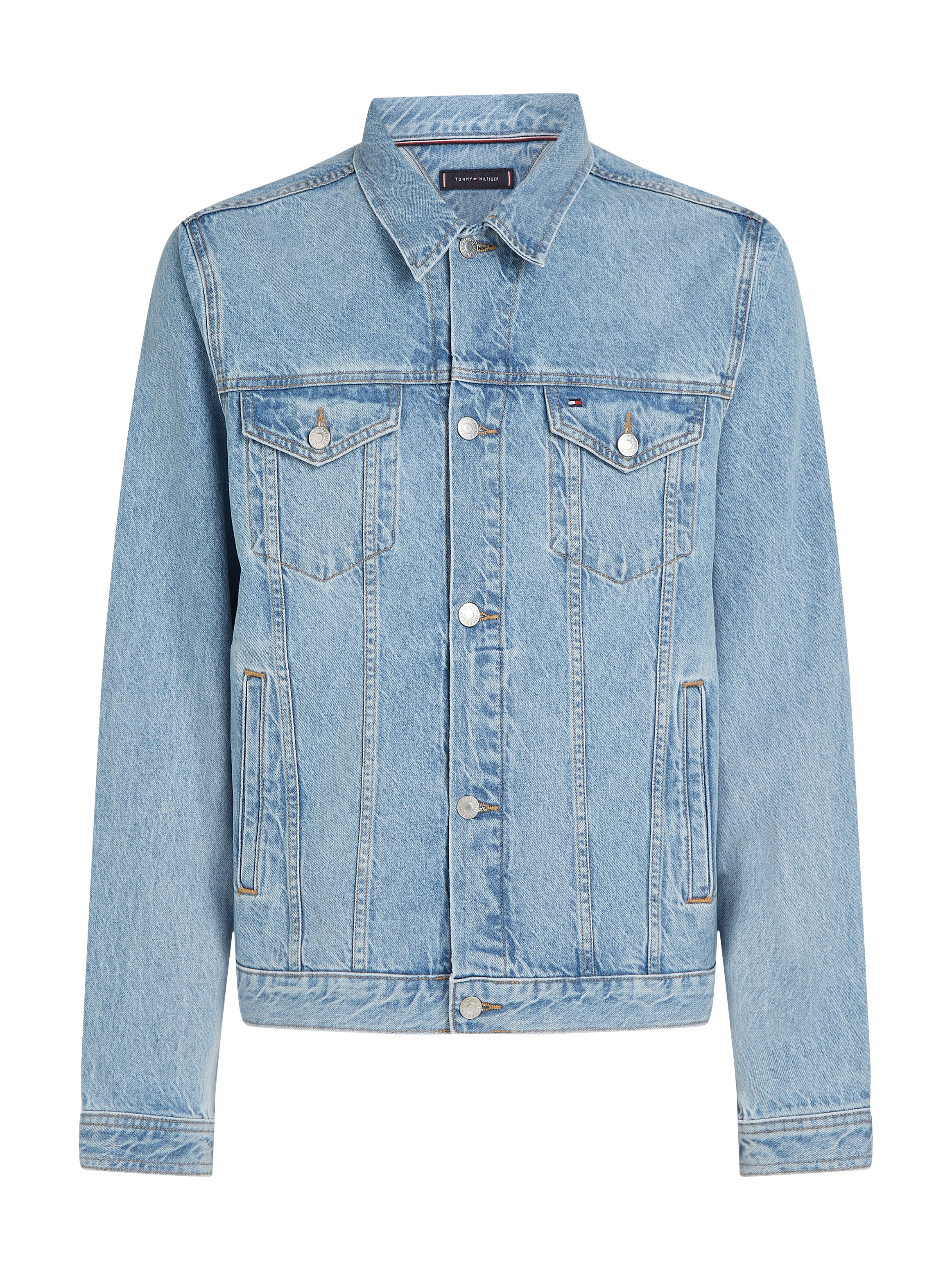 Tommy Hilfiger Jeansjacke »REGULAR TRUCKER JKT RGD JACK IND«, in leicht gewachsener Optik