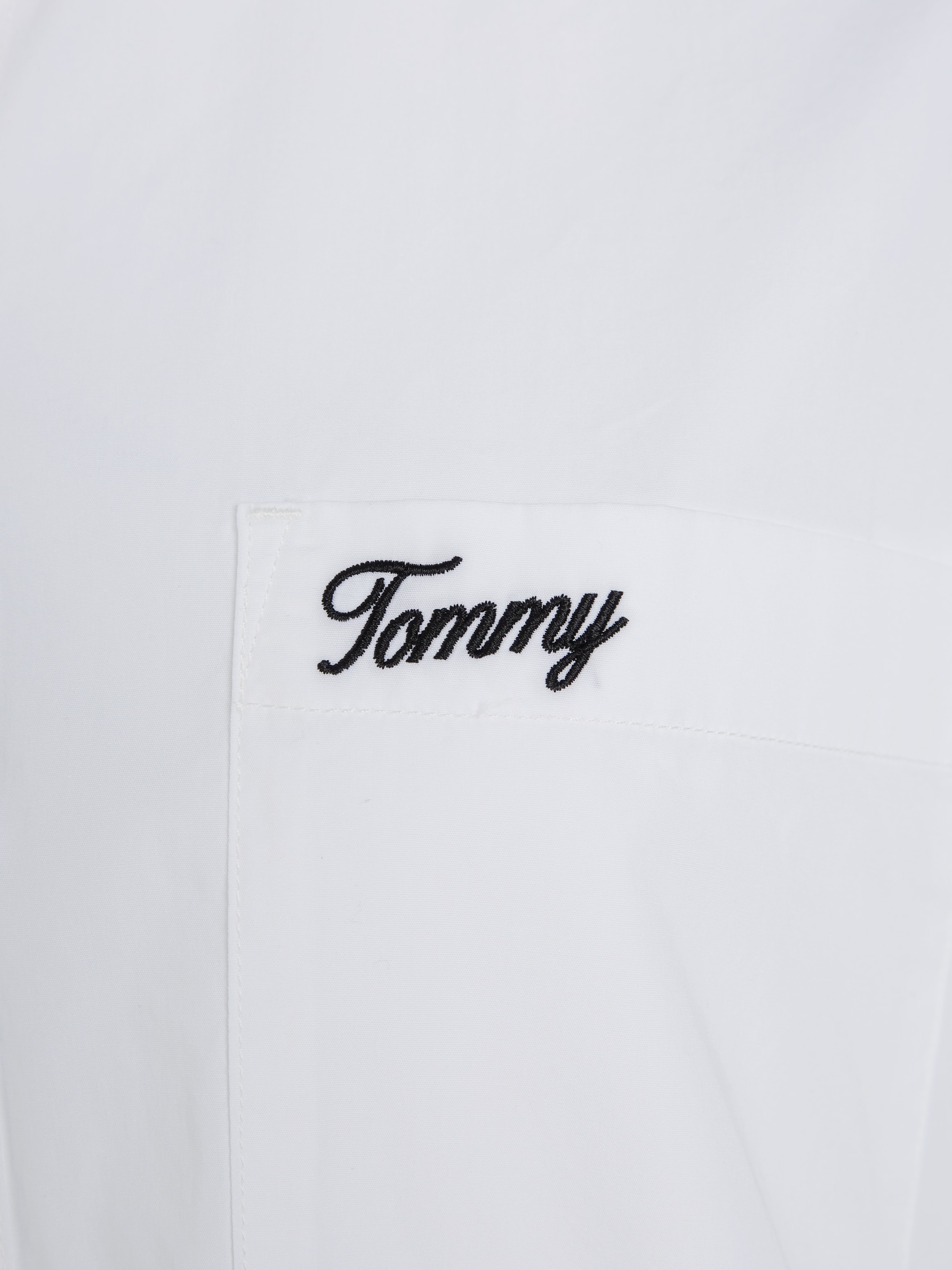 Tommy Jeans Curve Shirtbluse »TJW SP OVR SCRIPT SHIRT EXT«, Grosse Grössen