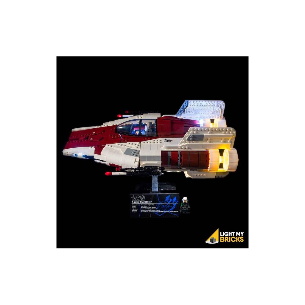 Konstruktionsspielsteine »LEGO A-Wing Starfighter #75275 Light Kit«, (29 St.)