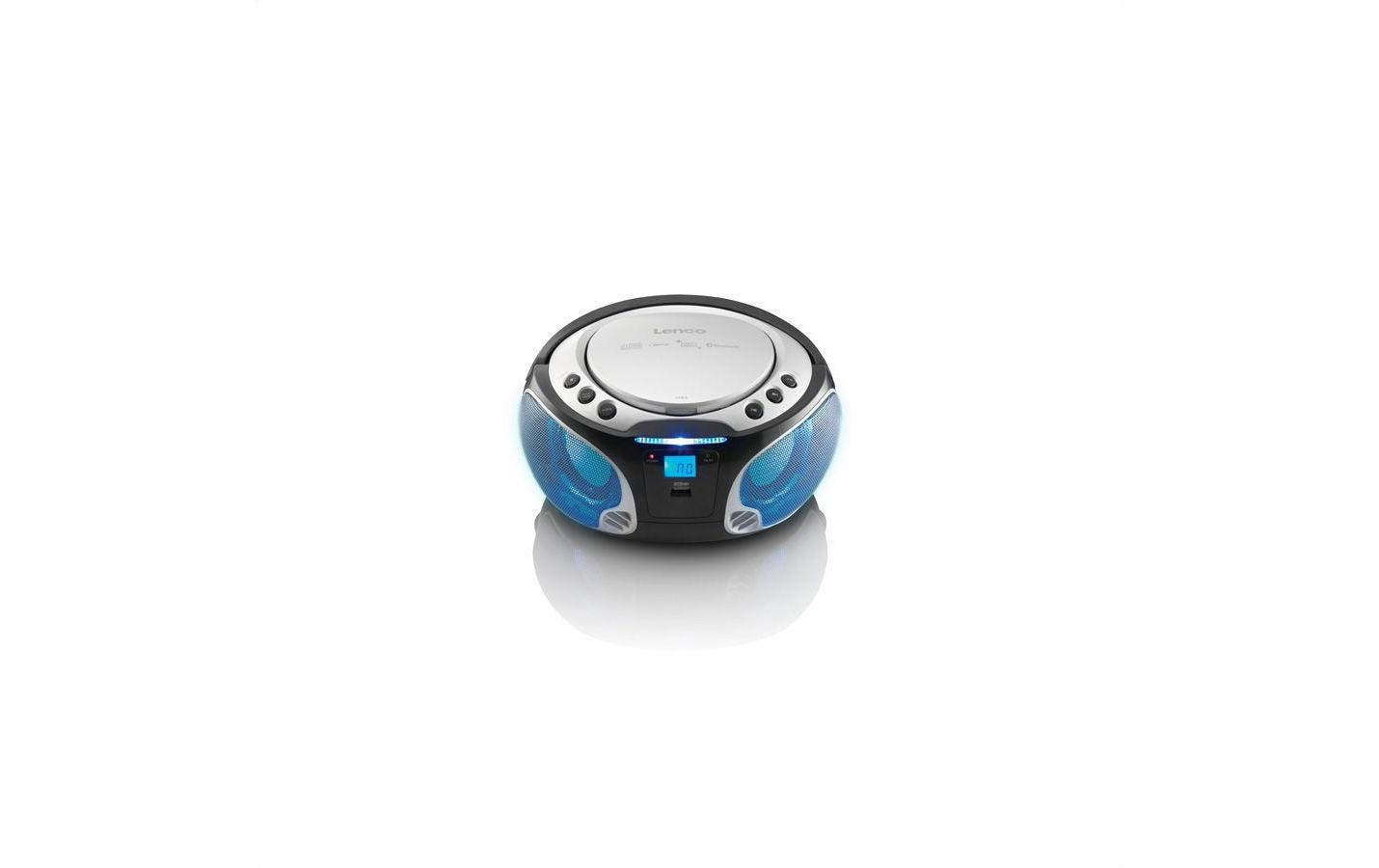 Lenco Radio »Portable Radio/CD-Player SCD-550 Silber«, (CD-Bluetooth FM-Tuner)