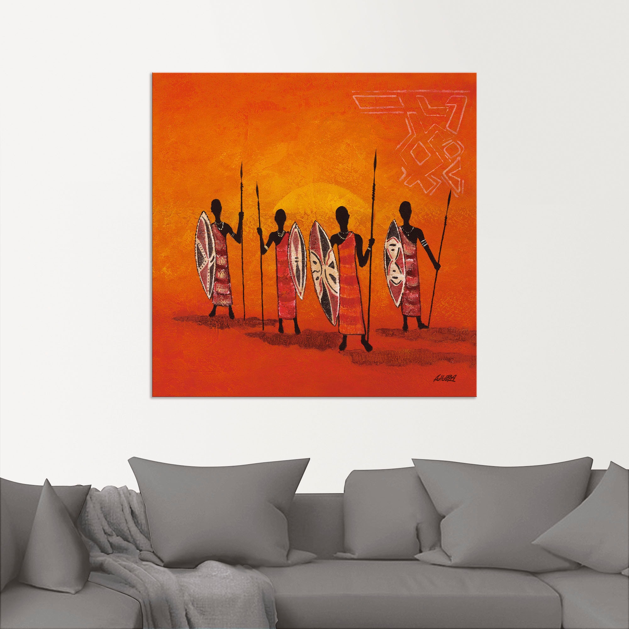 Artland Wandbild »Afrikanische Männer«, Mann, (1 St.), als Alubild, Outdoorbild, Poster in verschied. Grössen