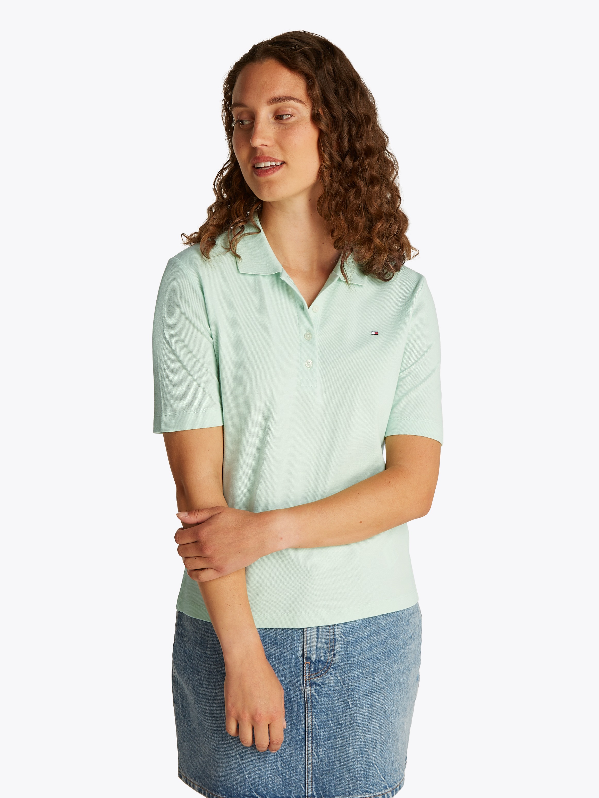 Tommy Hilfiger Poloshirt »Regular Fit Pique Premium Polo« Baumwollmischung, regular fit