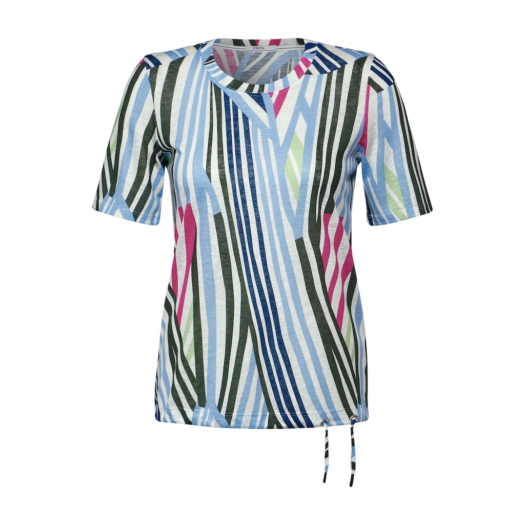 Cecil T-Shirt, mit mehrfarbigen Streifen