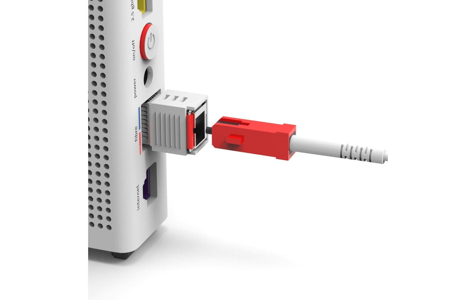 Glasfaserkabel »Swisscom 10 Gbps Singlemode LC/APC – SC, Keine, Simplex, 10 m«, 1000 cm