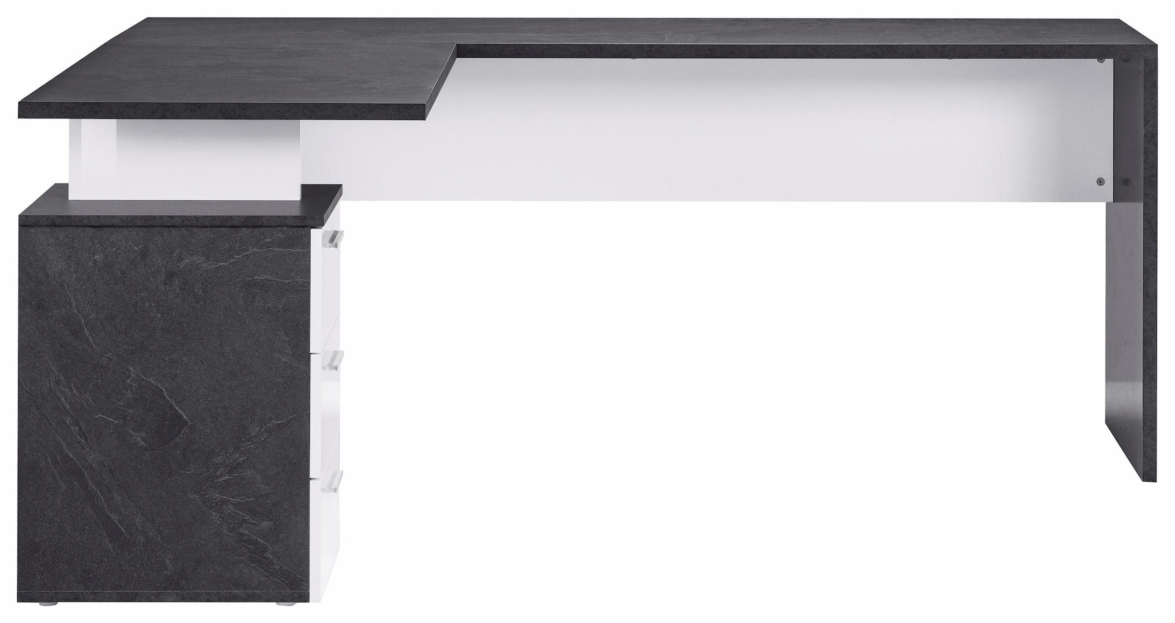 INOSIGN Eckschreibtisch »New Selina«, Schreibtisch mit 3 Schubkästen, Masse 180/100x60x75 cm, Made in Italy
