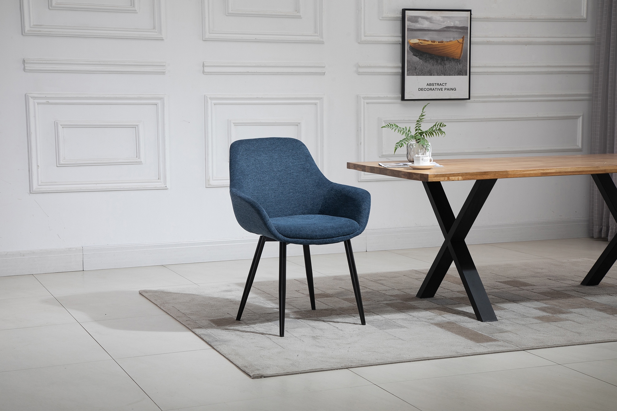 SalesFever Essgruppe »Stilvolle Essgruppe für Ihr Zuhause«, (Set, 5 tlg.), 5-teiliges Set, Tischplatte mit seidenmattem OSMO Hartwachs-Öl behande