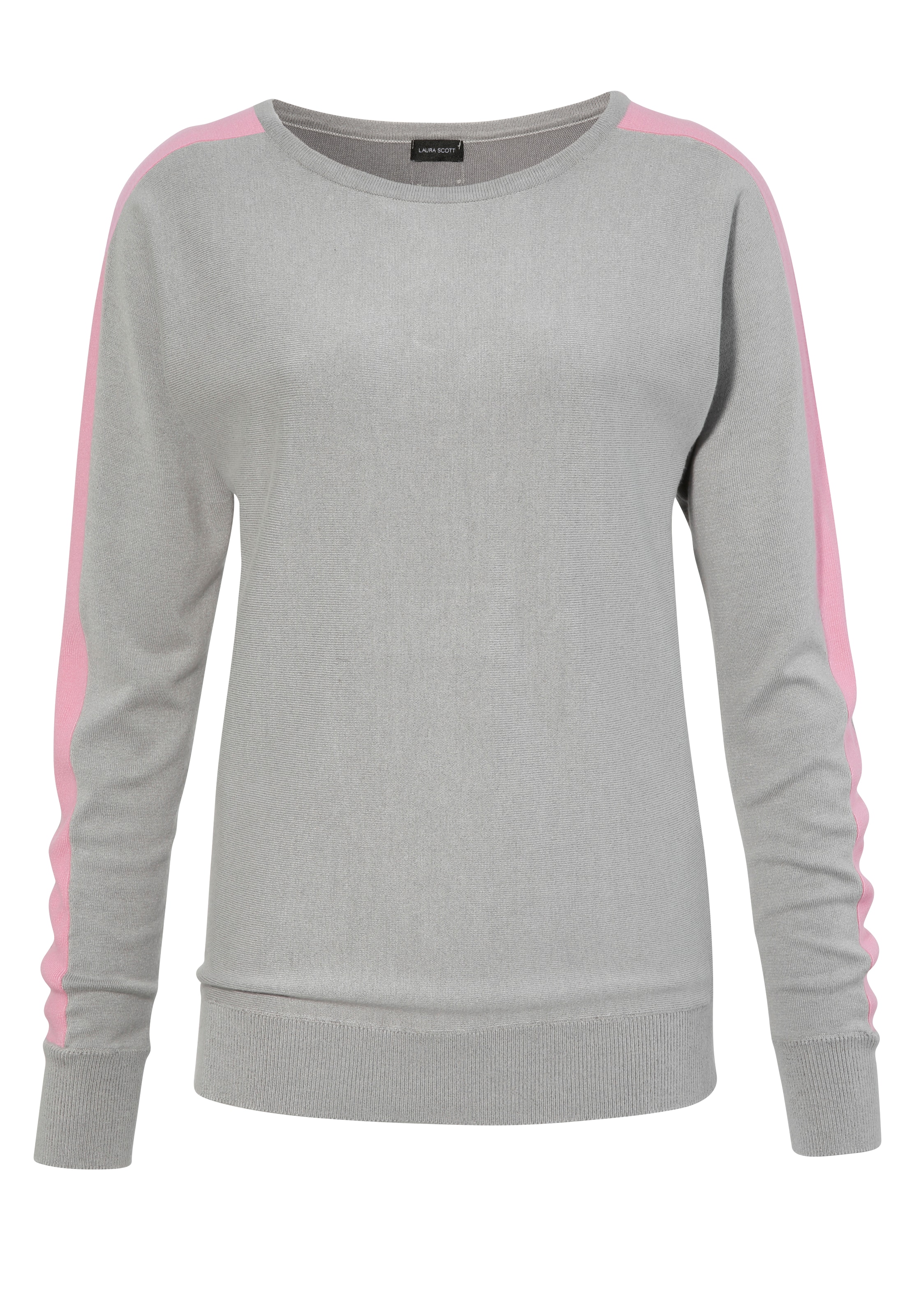 Laura Scott Longpullover, mit Kontraststreifen