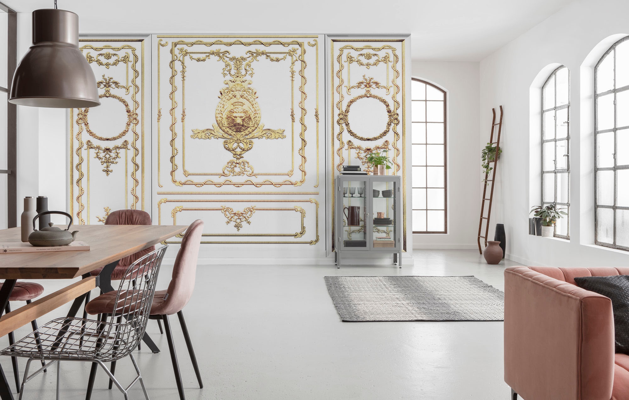 Komar Vliestapete »Digitaldruck Vlies - Roaring Royal - Grösse 400 x 250 cm«, bedruckt, Wohnzimmer, Schlafzimmer