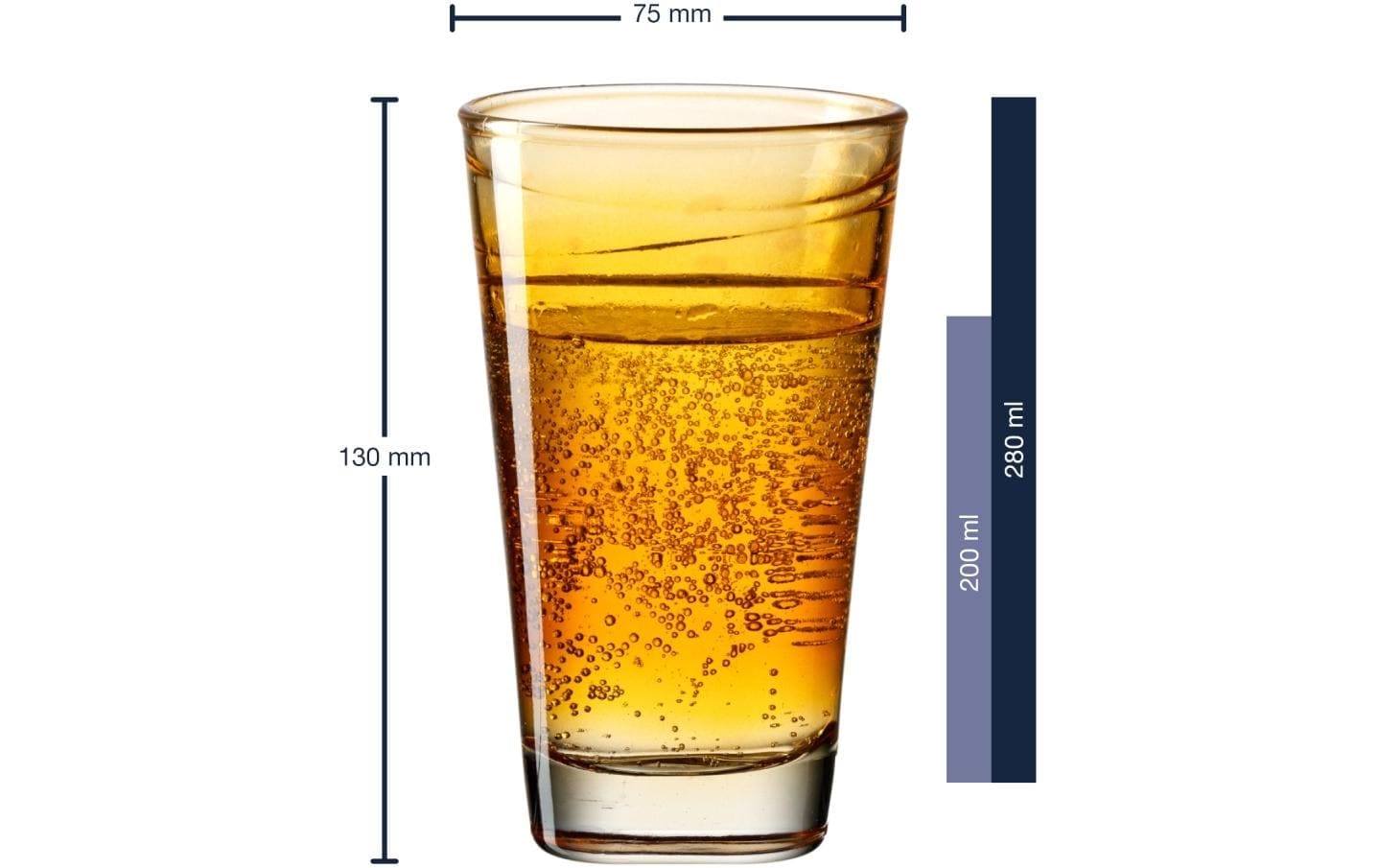 LEONARDO Glas »Vario Struttura, 280ml«, (6 tlg.)