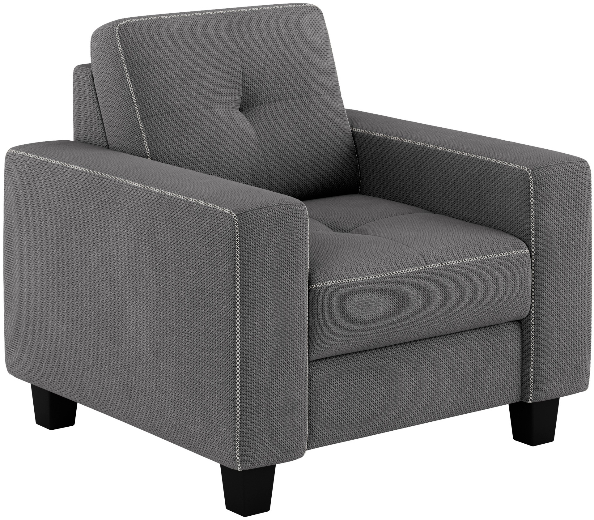 Places of Style Sessel »Varese«, Kreuznaht in beige