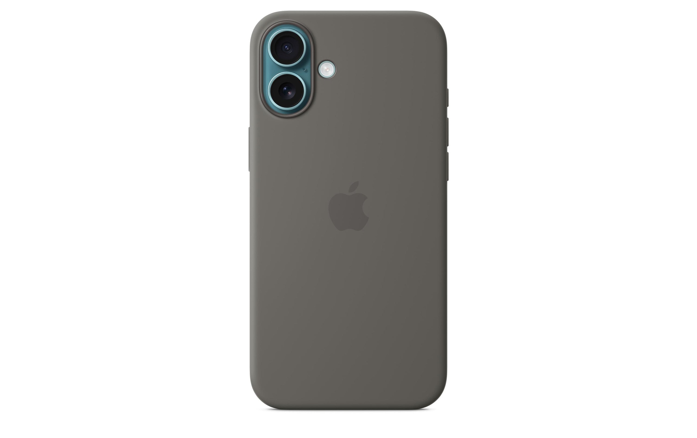 Apple Smartphone Silikon Case mit MagSafe, iPhone 16 Plus, Steingrau