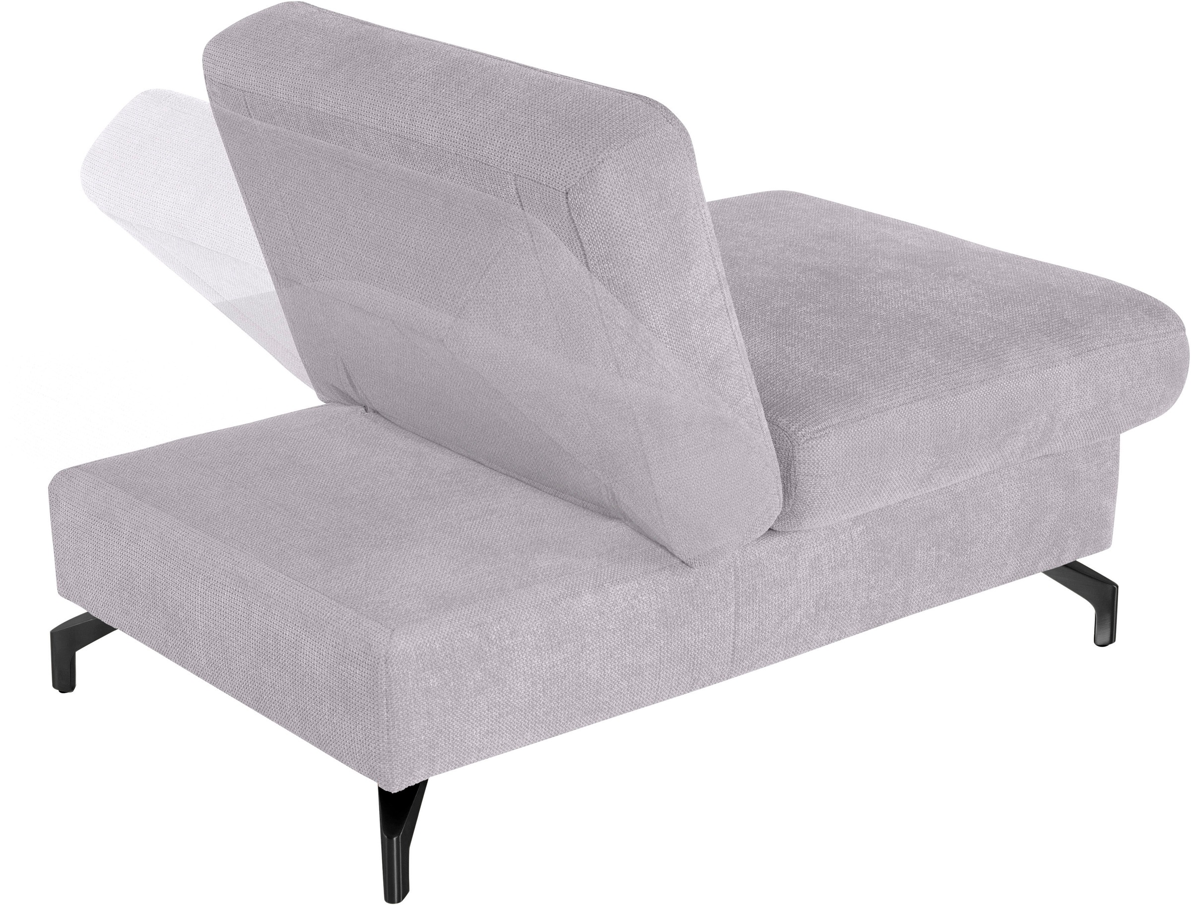 sit&more Hocker »Percy«, Fusshöhe 12 cm, mit Klappfunktion, wahlweise in 2 Fussfarben