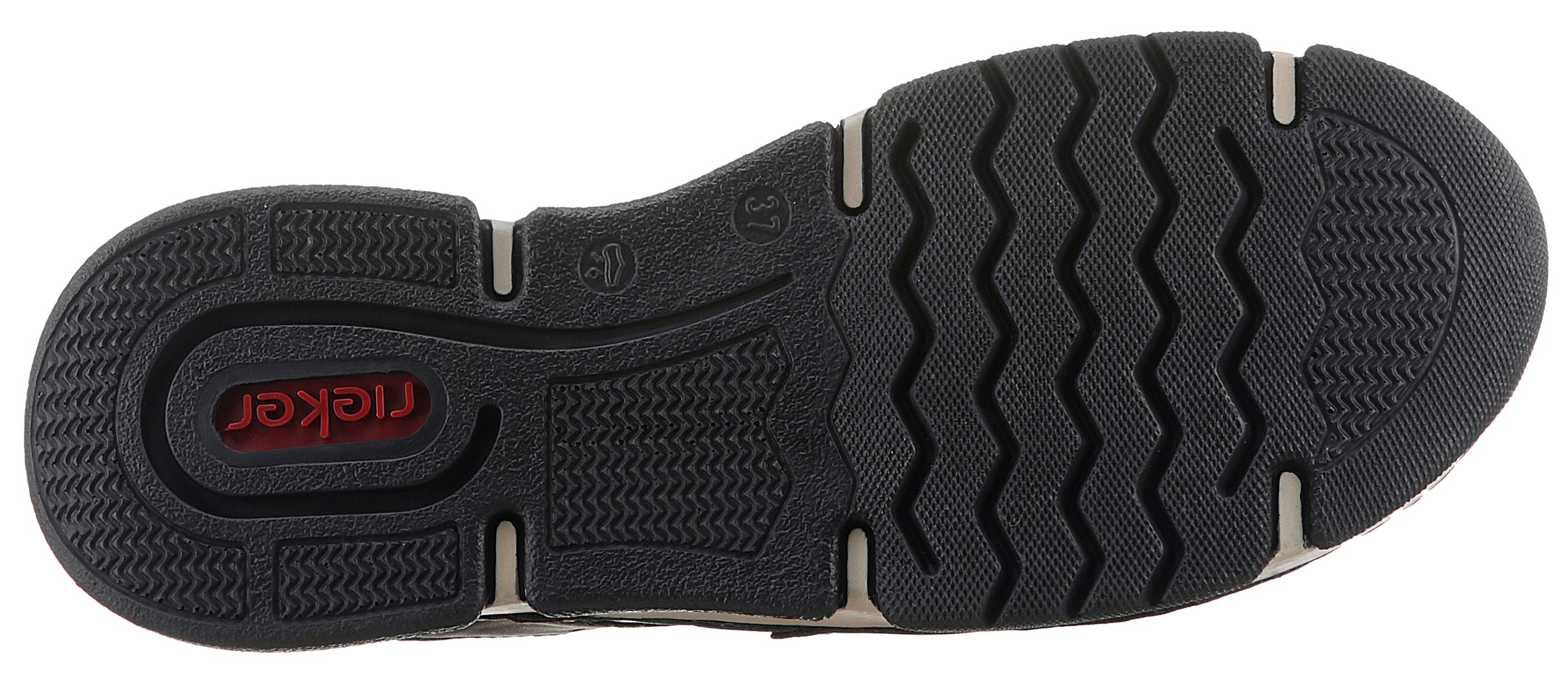 Rieker Slip-On Sneaker, Schlupfschuh, Freizeitschuh, Halbschuh mit Schnellverschluus