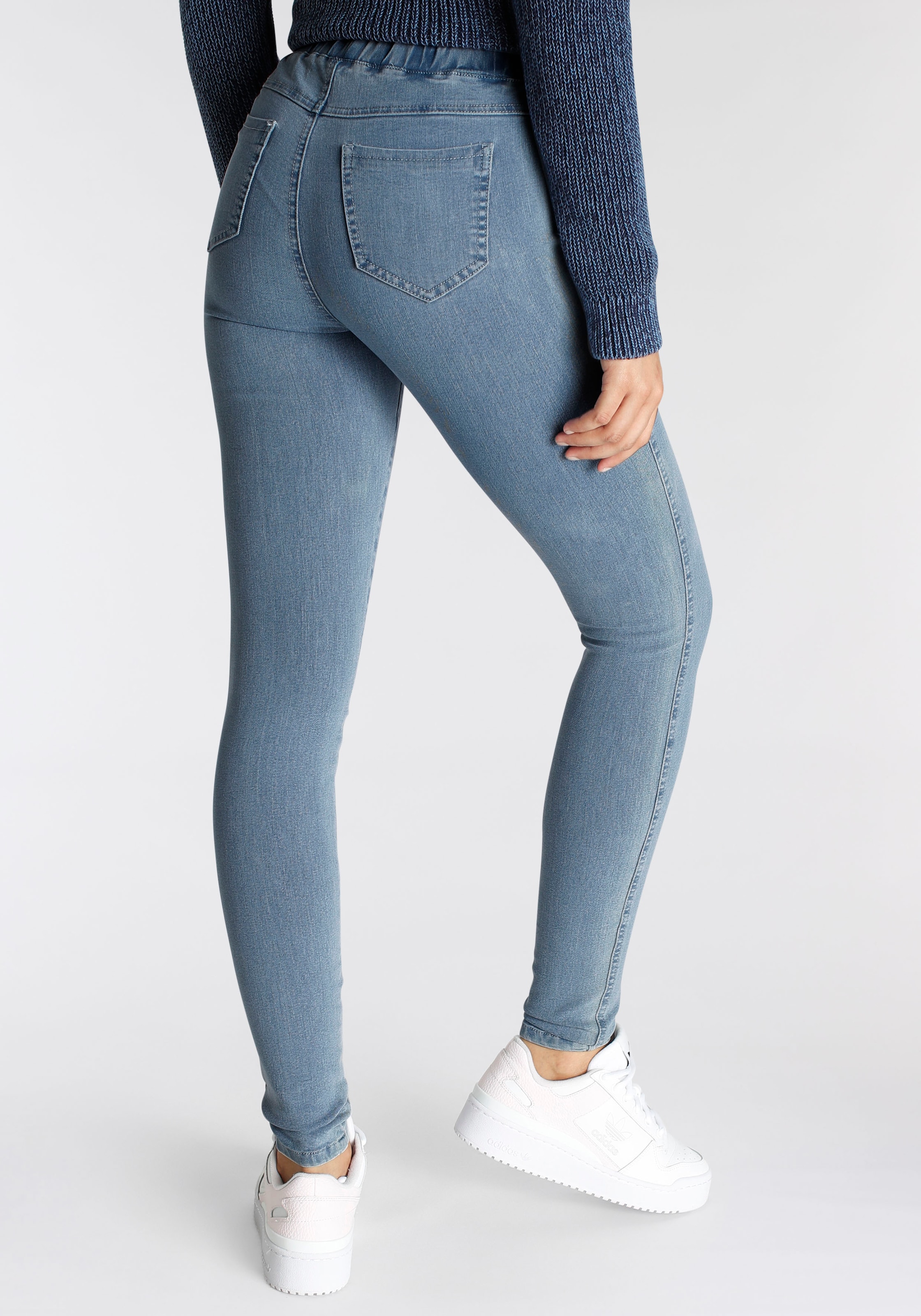 Arizona Jeansjeggings »360 Grad Elastisch«, extra-eng geschnittene Beinform, hohe Leibhöhe