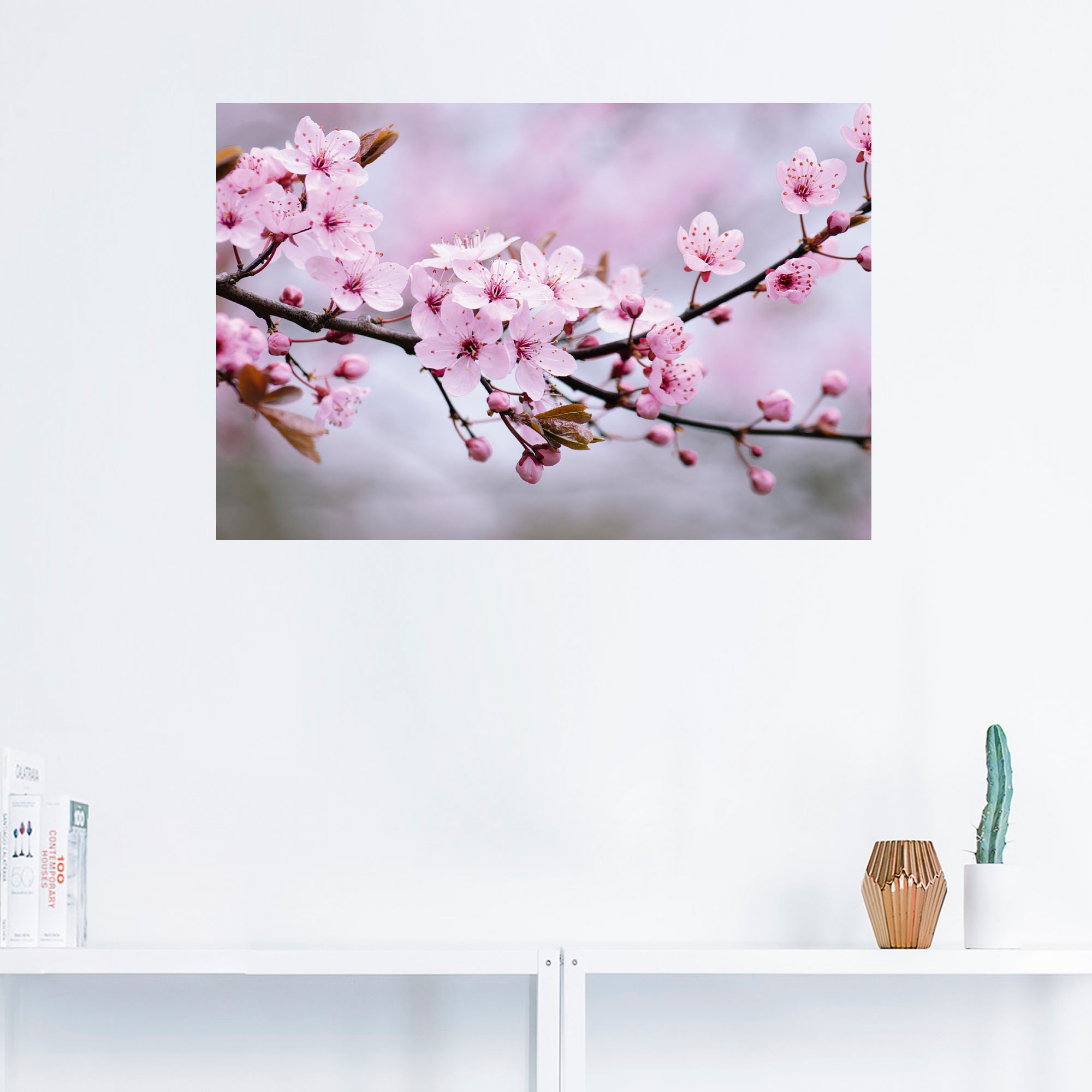 Artland Wandbild »Kirschblüten«, Blumen, (1 St.), als Alubild, Outdoorbild, Leinwandbild, Poster, Wandaufkleber