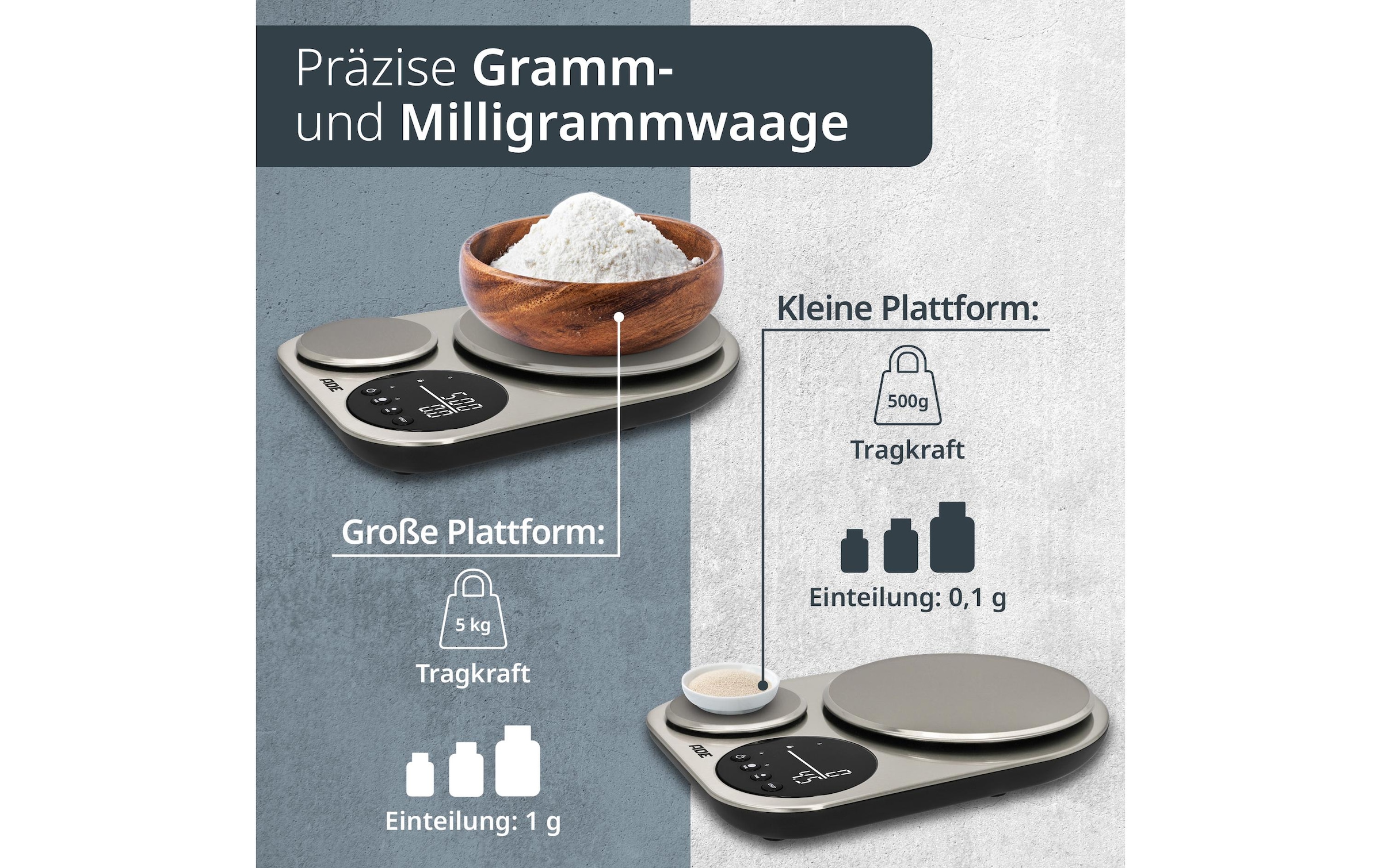 ADE Küchenwaage »Isabella«, (1 tlg.)