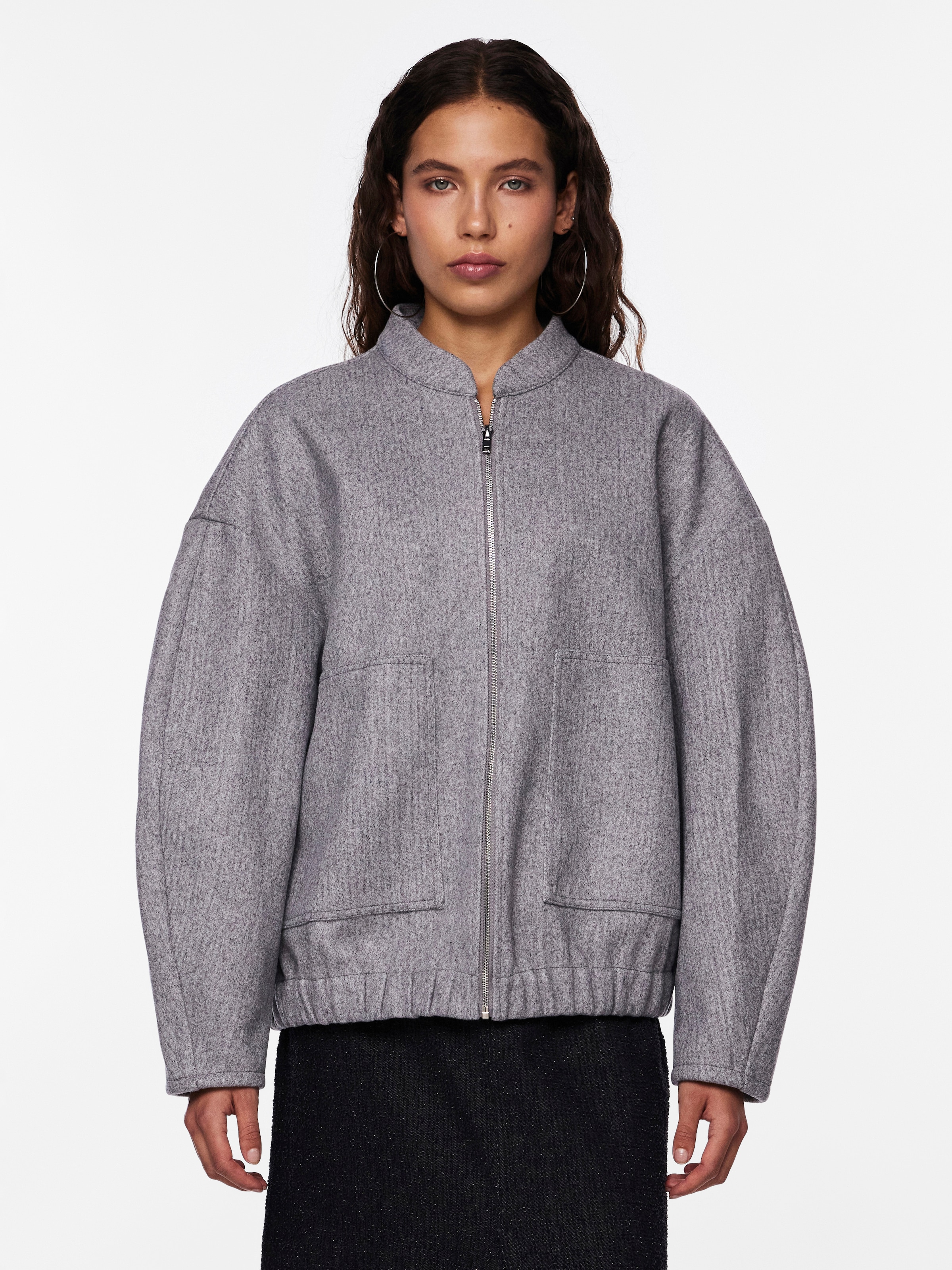 pieces Blouson »PCDEBBIE LS BOMBER JACKET NOOS«, ohne Kapuze