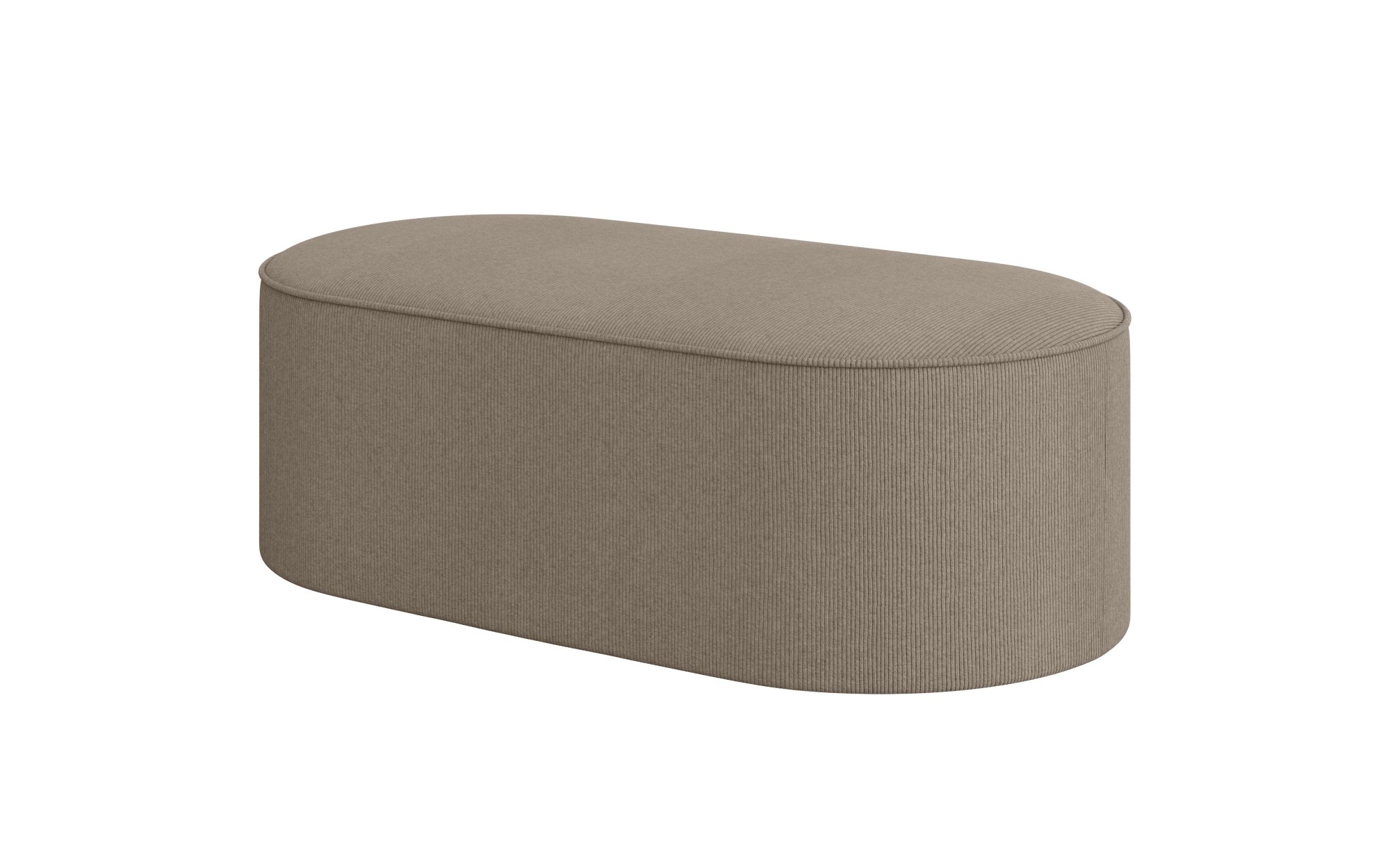 andas Polsterhocker »EIVIND Sitzhocker, Masse: B/T/H: 142/70/48 cm«, auch in Bouclé und Feincord, mit Wellenunterfederung