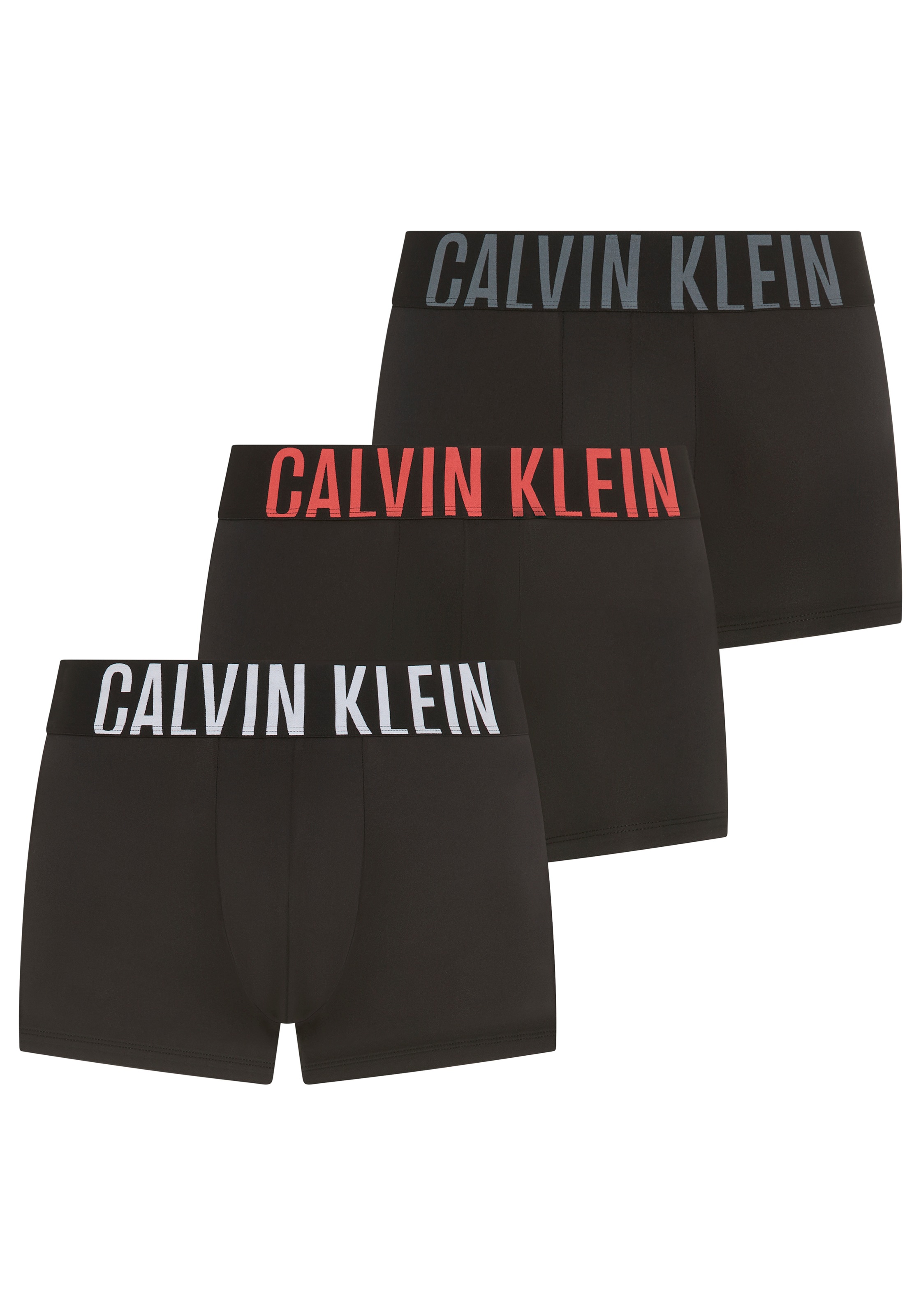 Calvin Klein Underwear Trunk »LOW RISE TRUNK 3PK« Packung, 3er-Pack, 3 Stk. mit Logobund