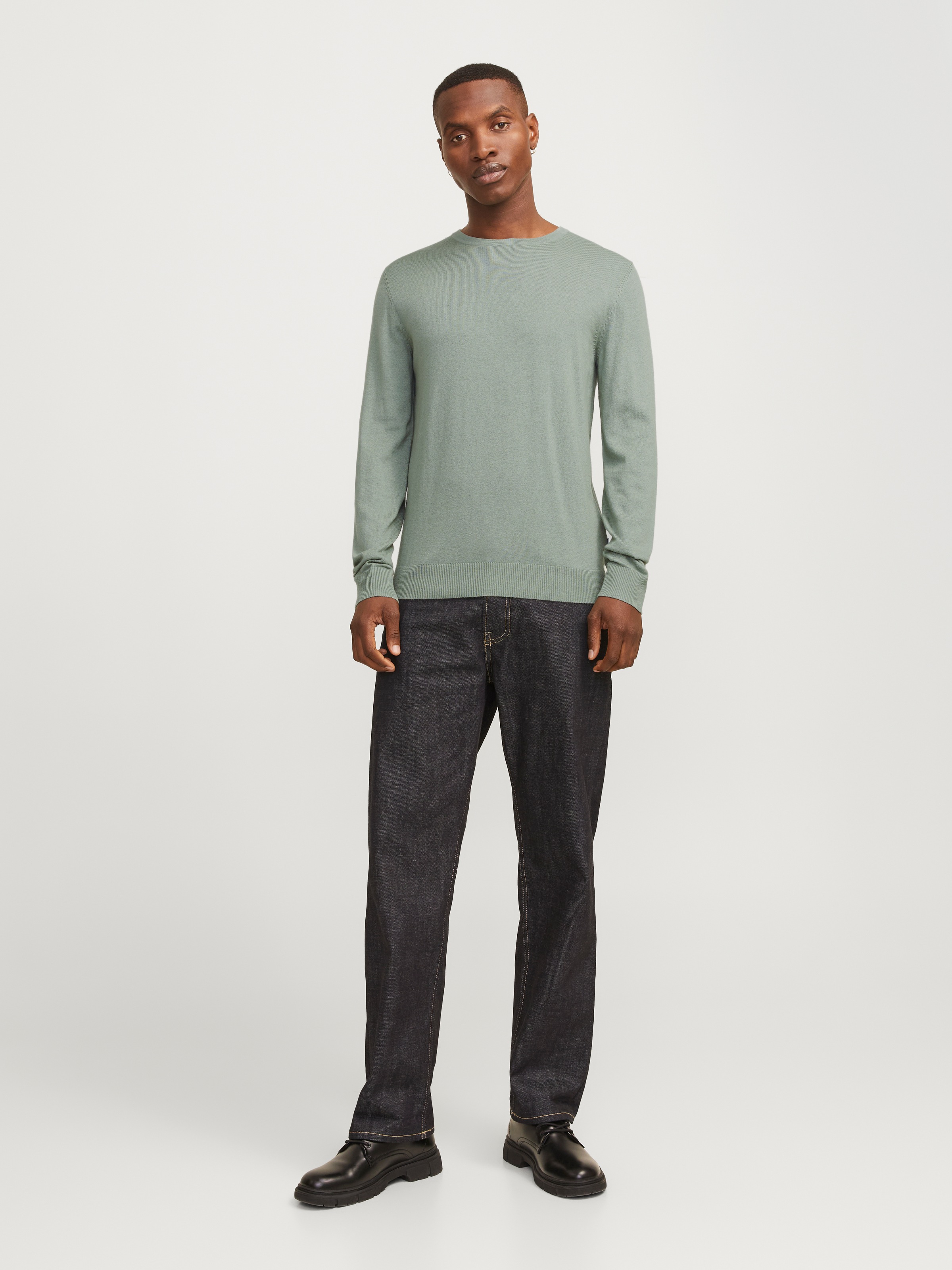Jack & Jones Strickpullover »JJEEMIL KNIT CREW NECK NOOS«, mit Rundhalsausschnitt